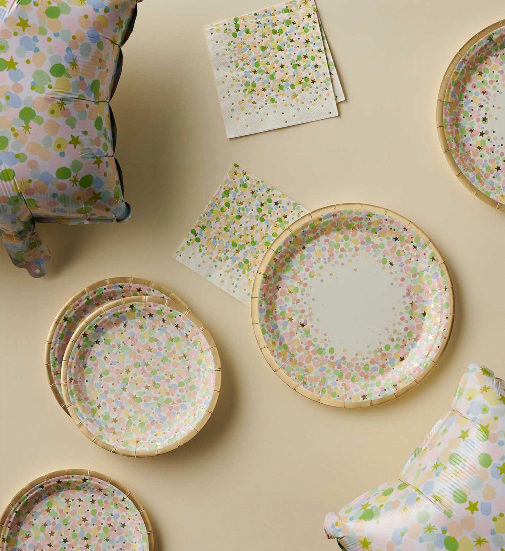 Large Paper Plates - Sprinkles