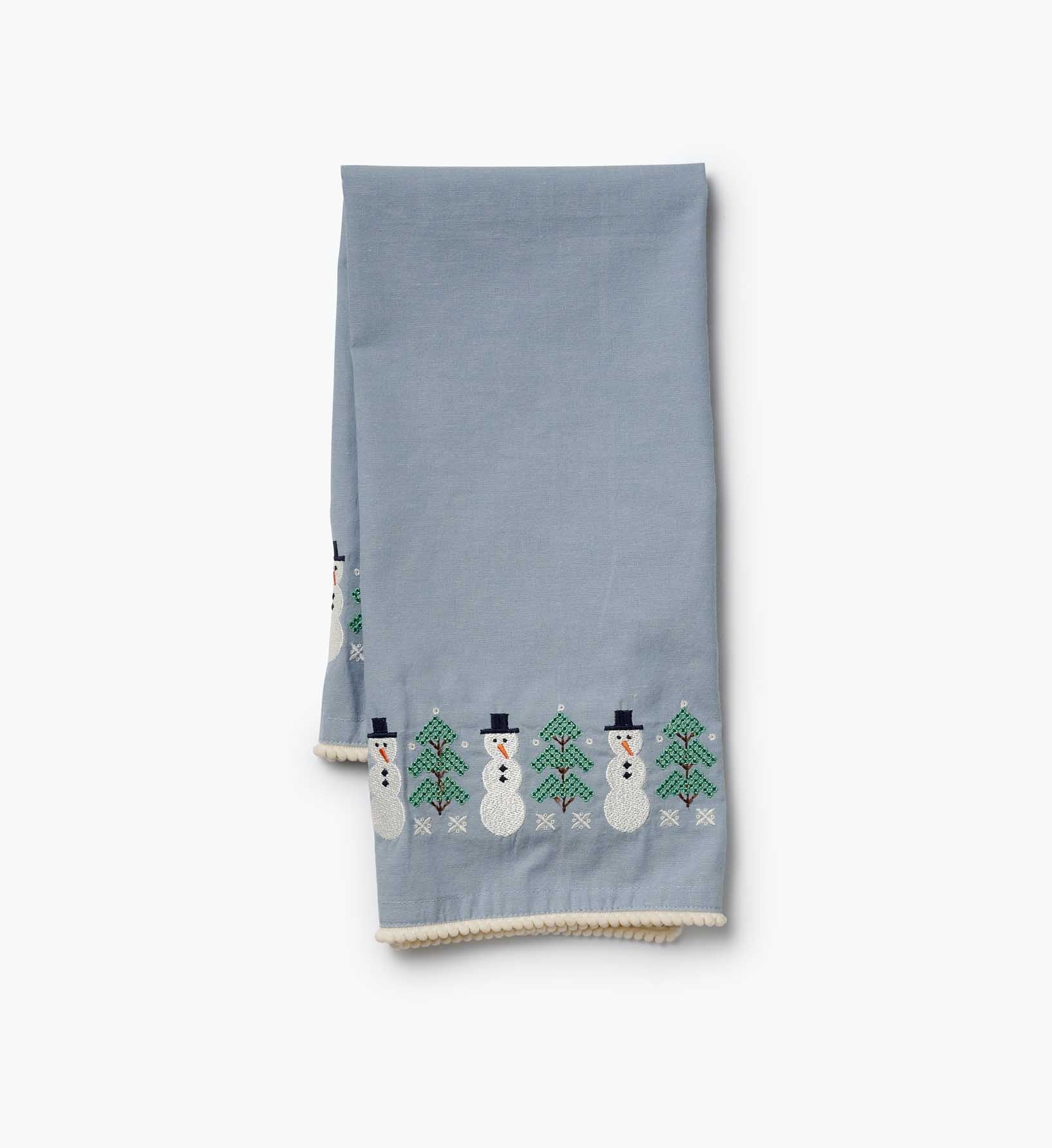 Holiday Tea Towel - Snowman