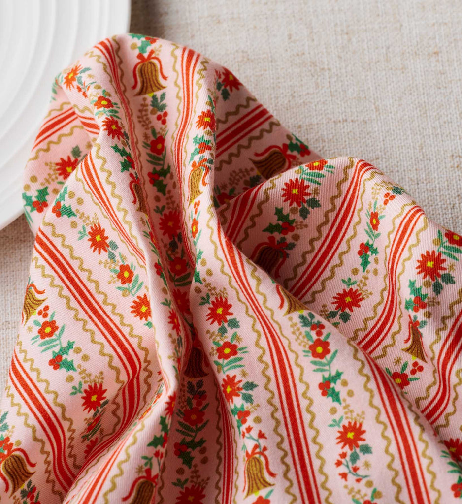 Free Fall Paper Holly Jolly Cotton Napkin Set of 4 | Rifle Paper Co.