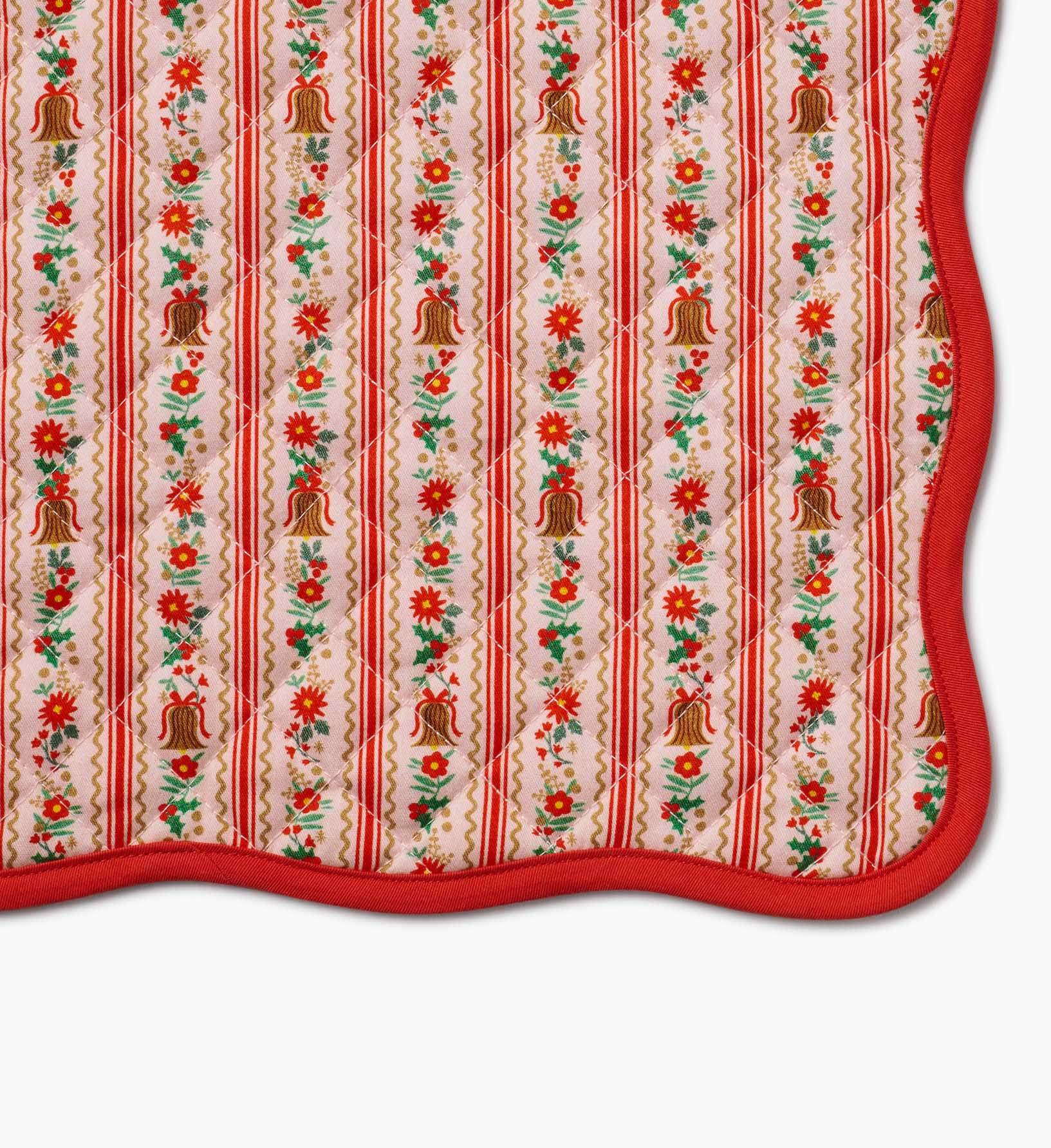 Cotton Placemat Set - Holly Jolly