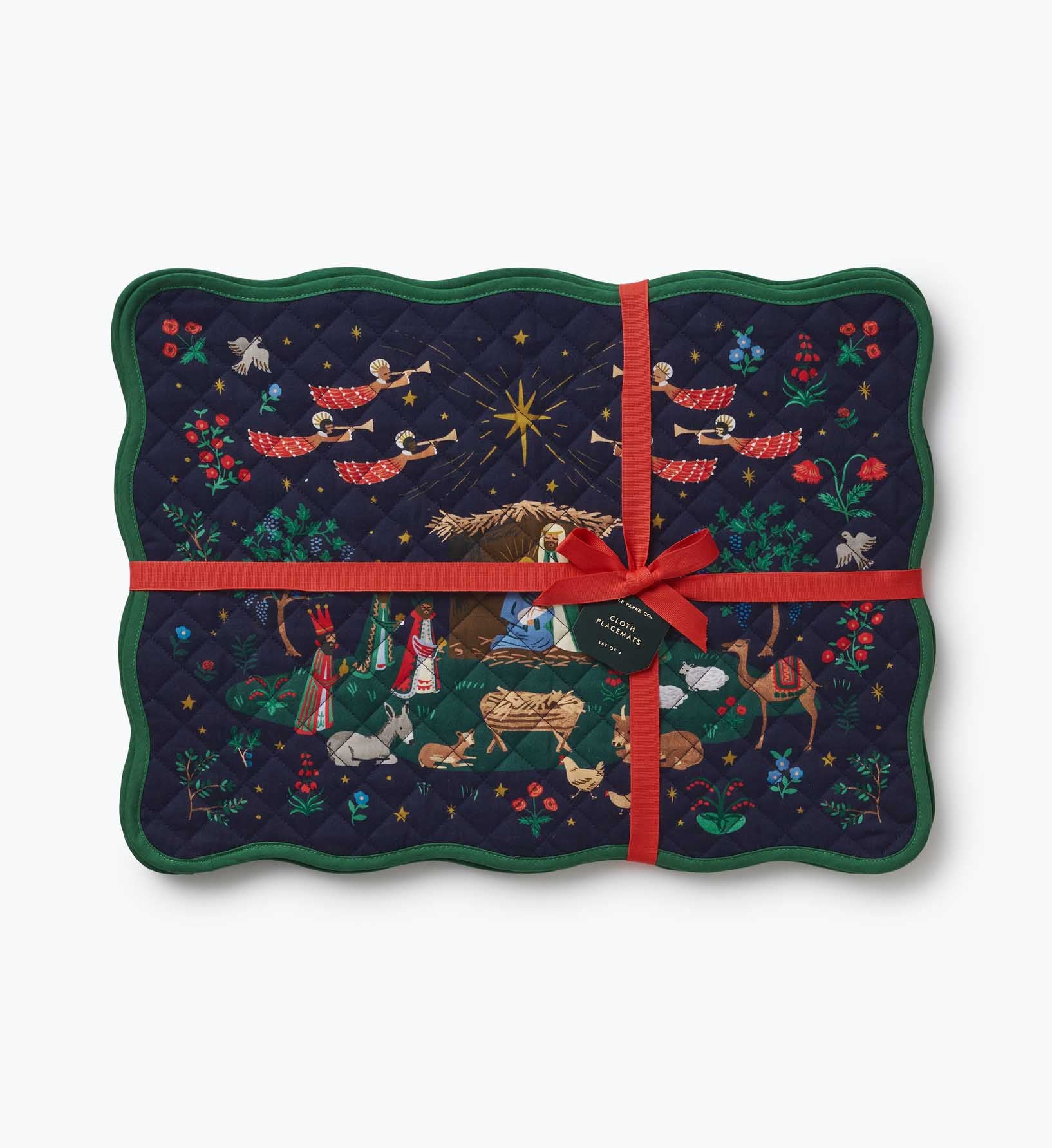 Cotton Placemat Set - Nativity