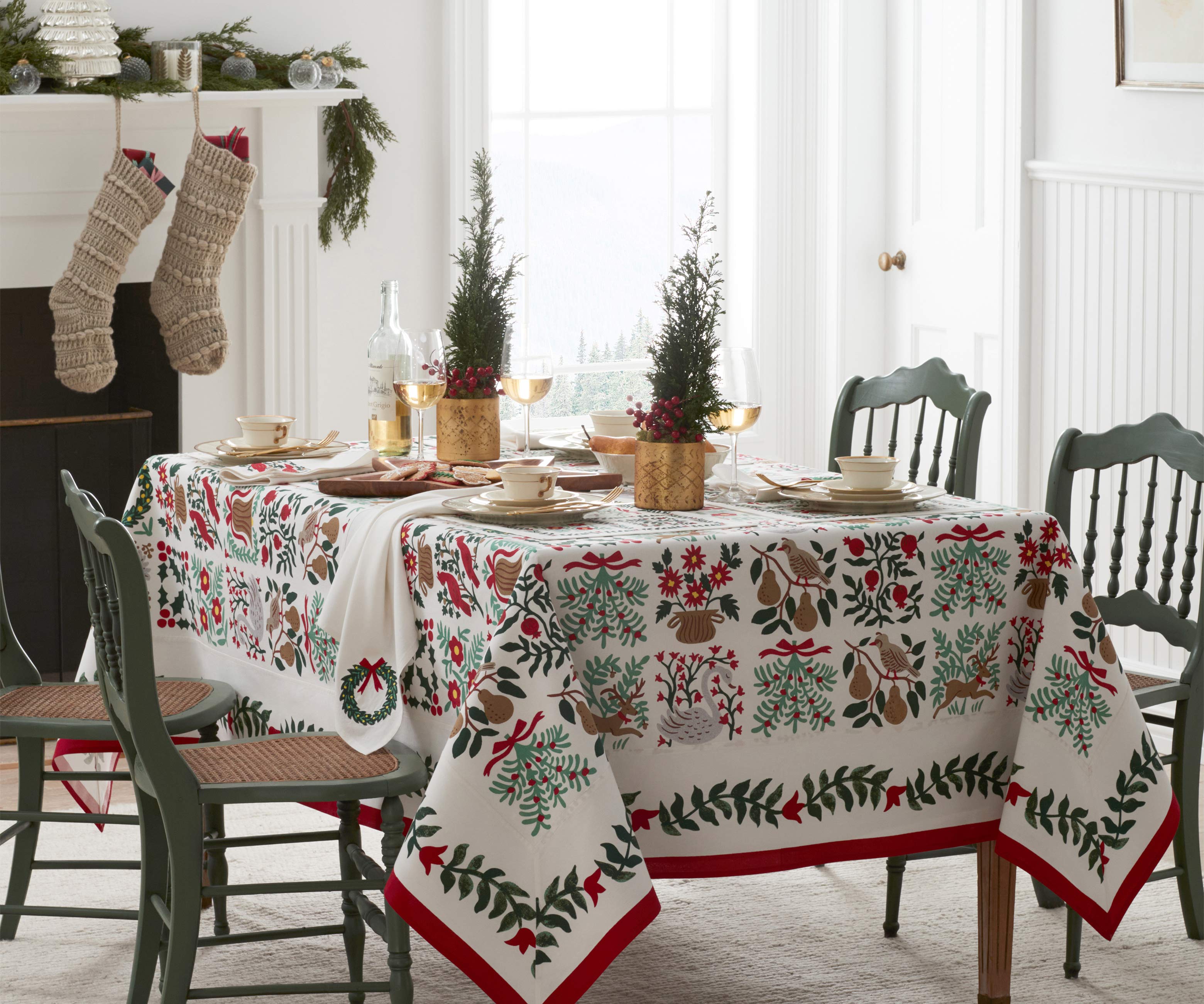 Cotton Tablecloth - Christmastide