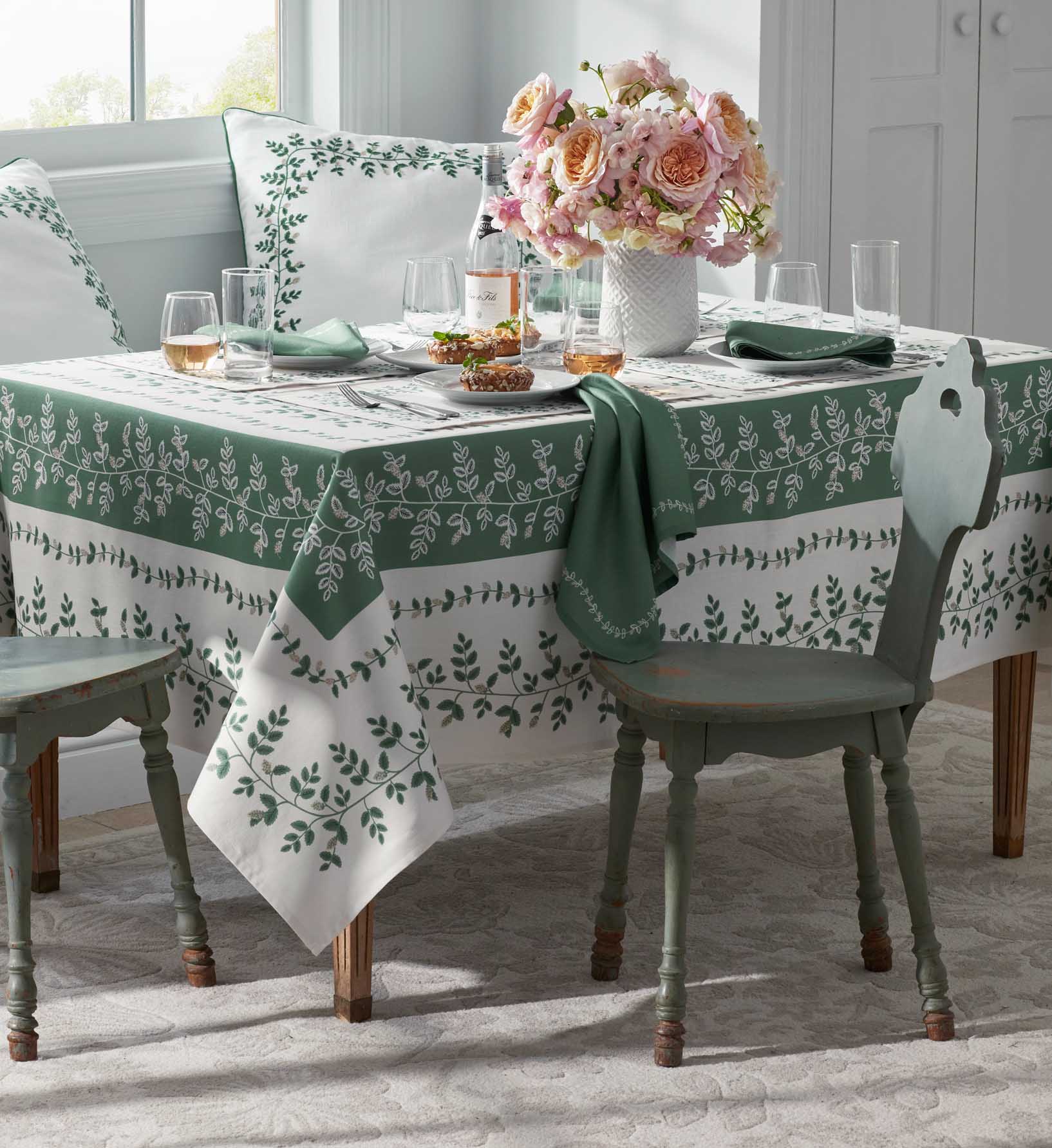 Cotton Tablecloth - Climbing Vines