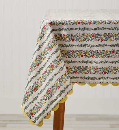 Cotton Tablecloth - Garden Study