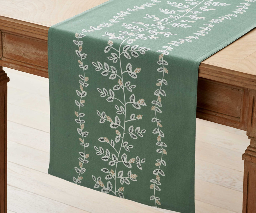 Cotton Table Runner - Climbing Vines (Large)