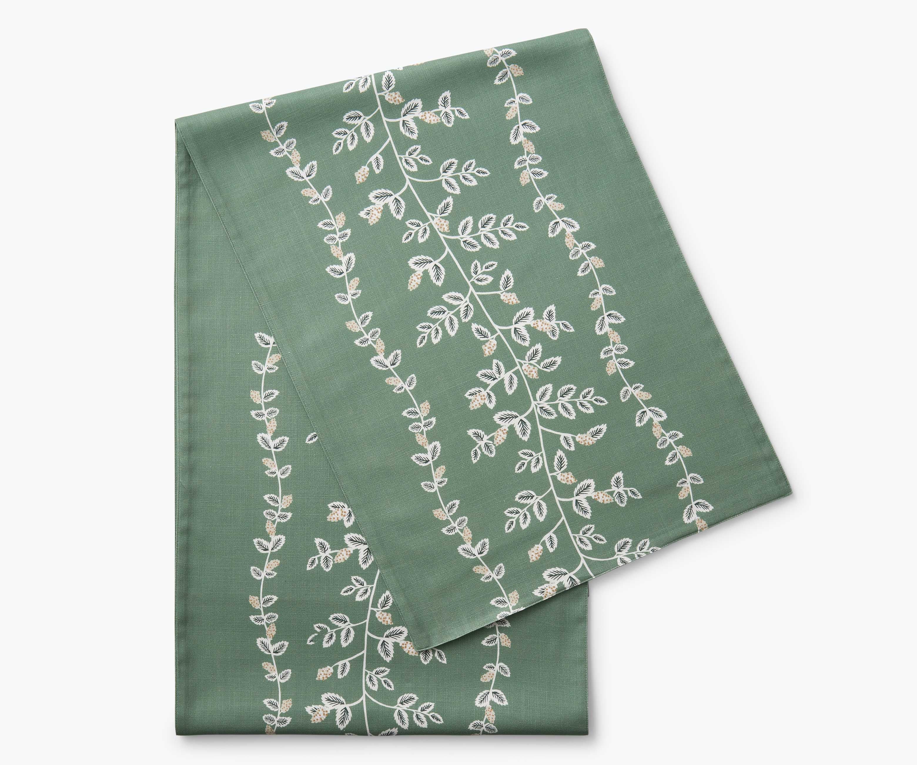 Cotton Table Runner - Climbing Vines