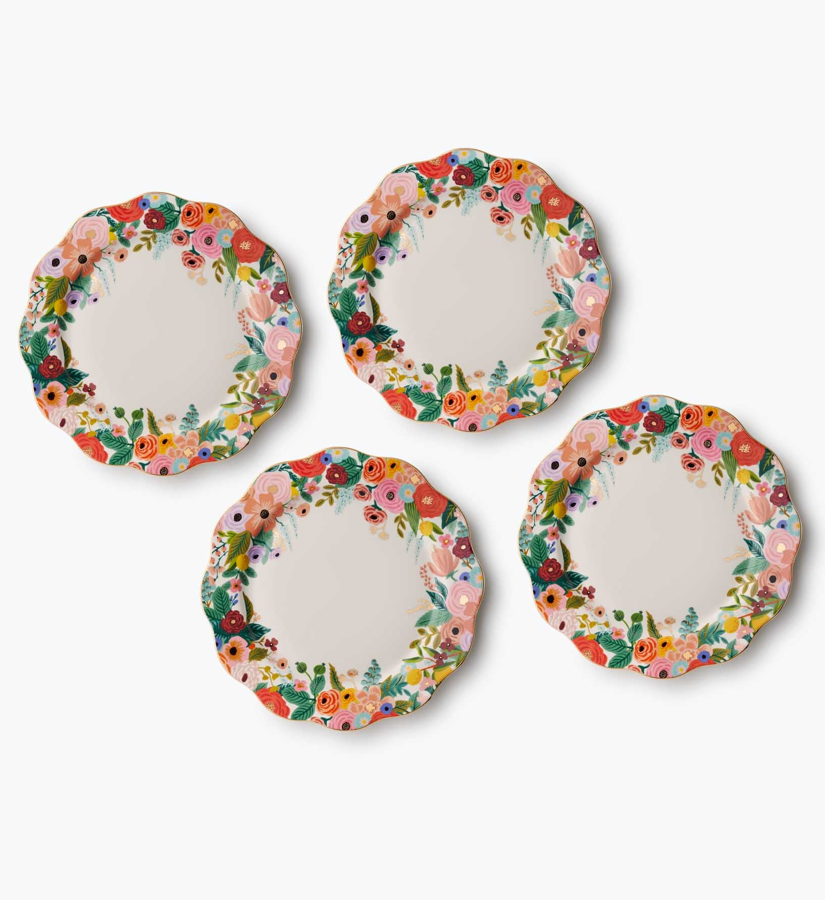 Garden Party - Porcelain Dinner Plate Set