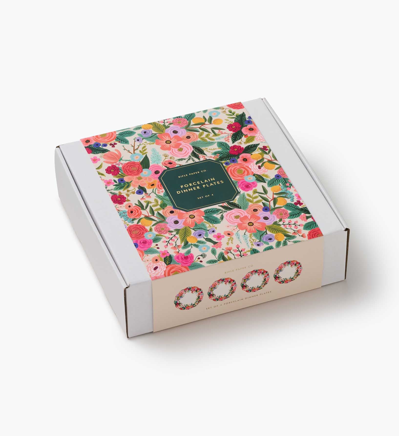 Porcelain Dinner Plate Set - Garden Party