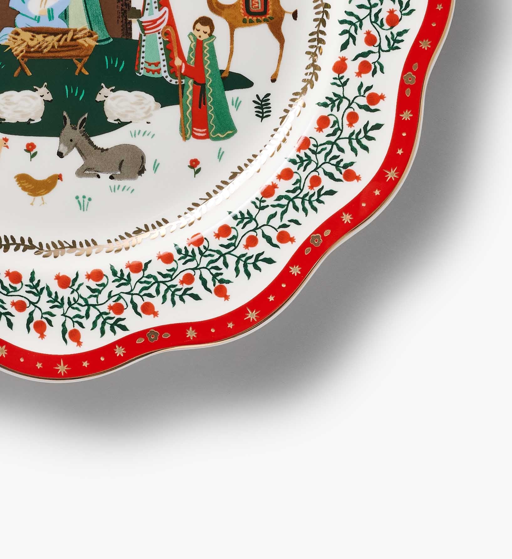 Porcelain Dinner Plate Set - Nativity