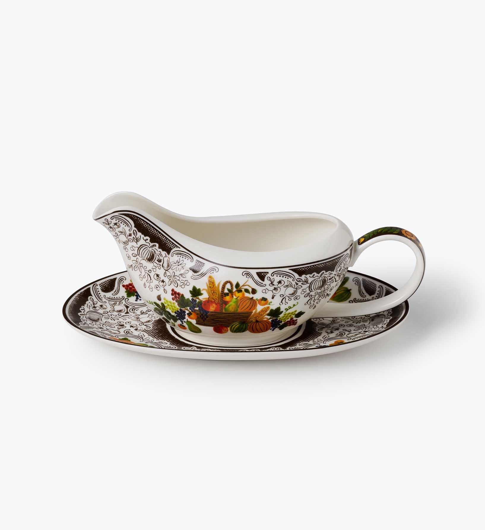 Porcelain Gravy Boat - Harvest