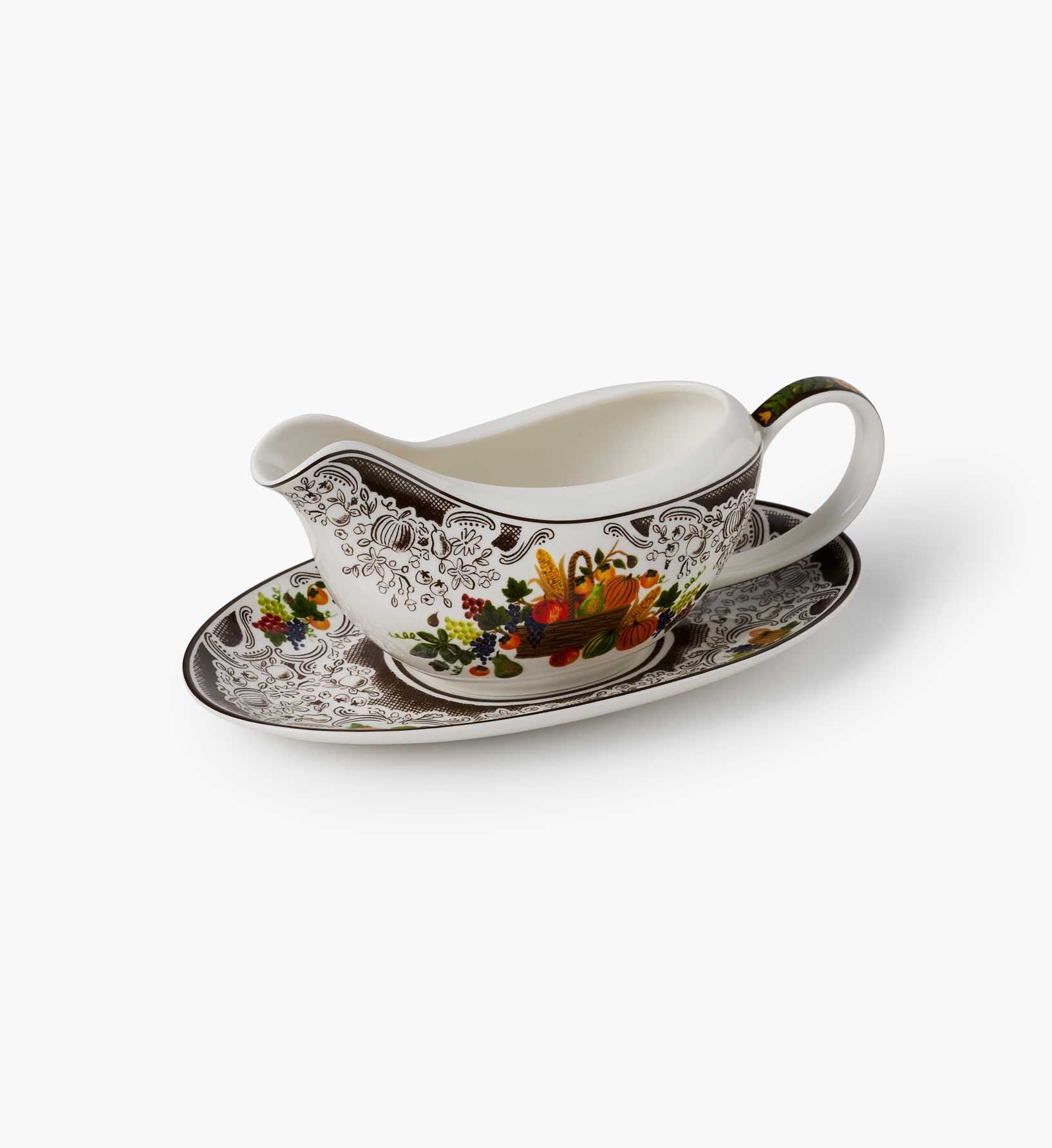 Porcelain Gravy Boat - Harvest