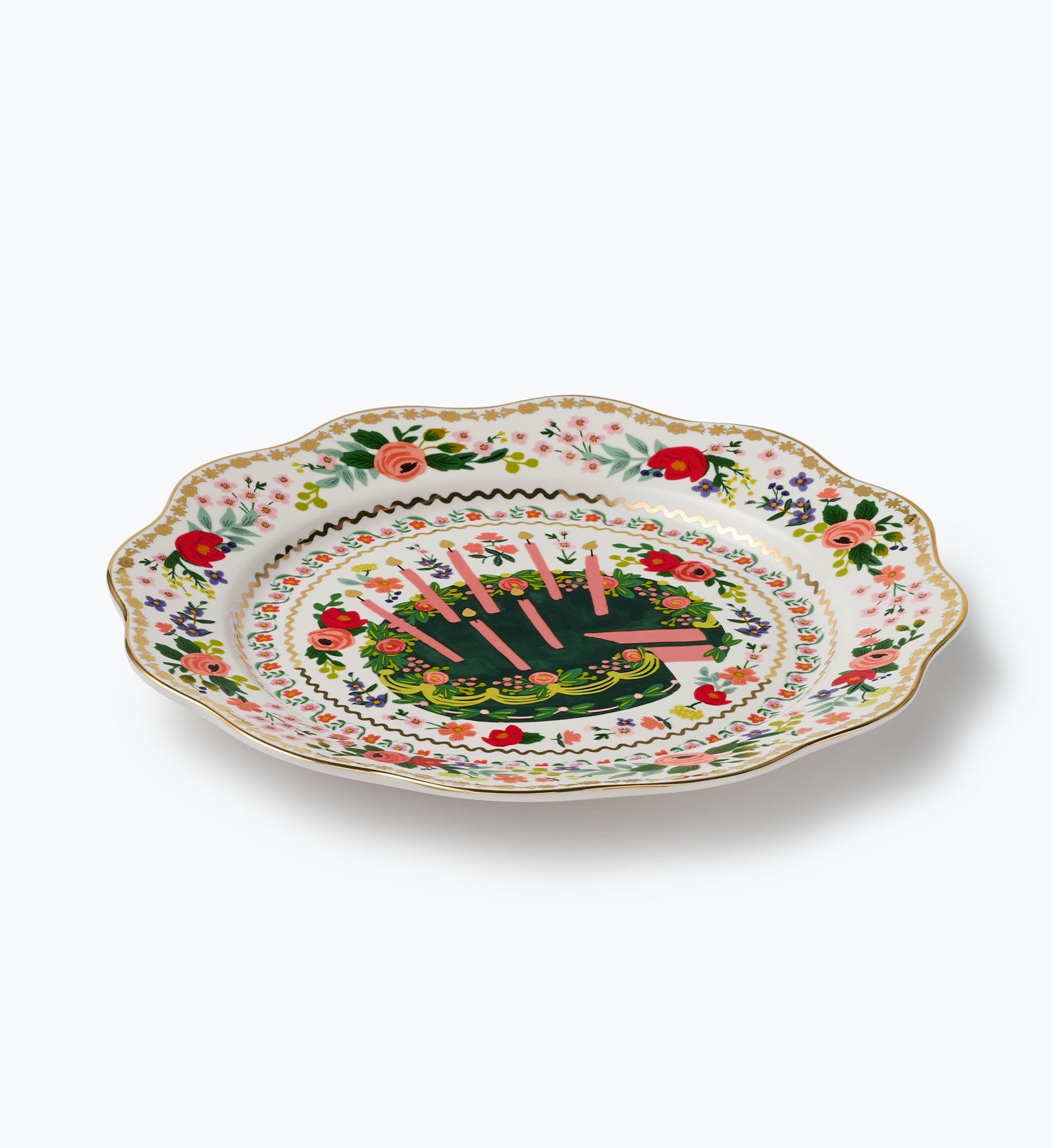 Celebration Plate - Floral Cake