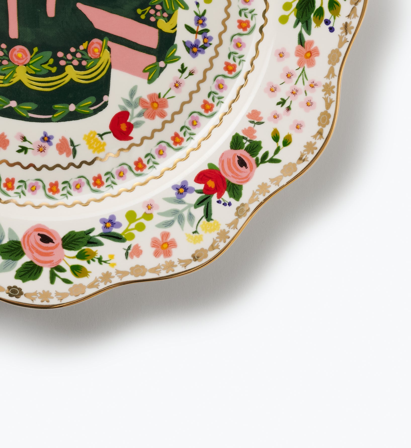 Celebration Plate - Floral Cake