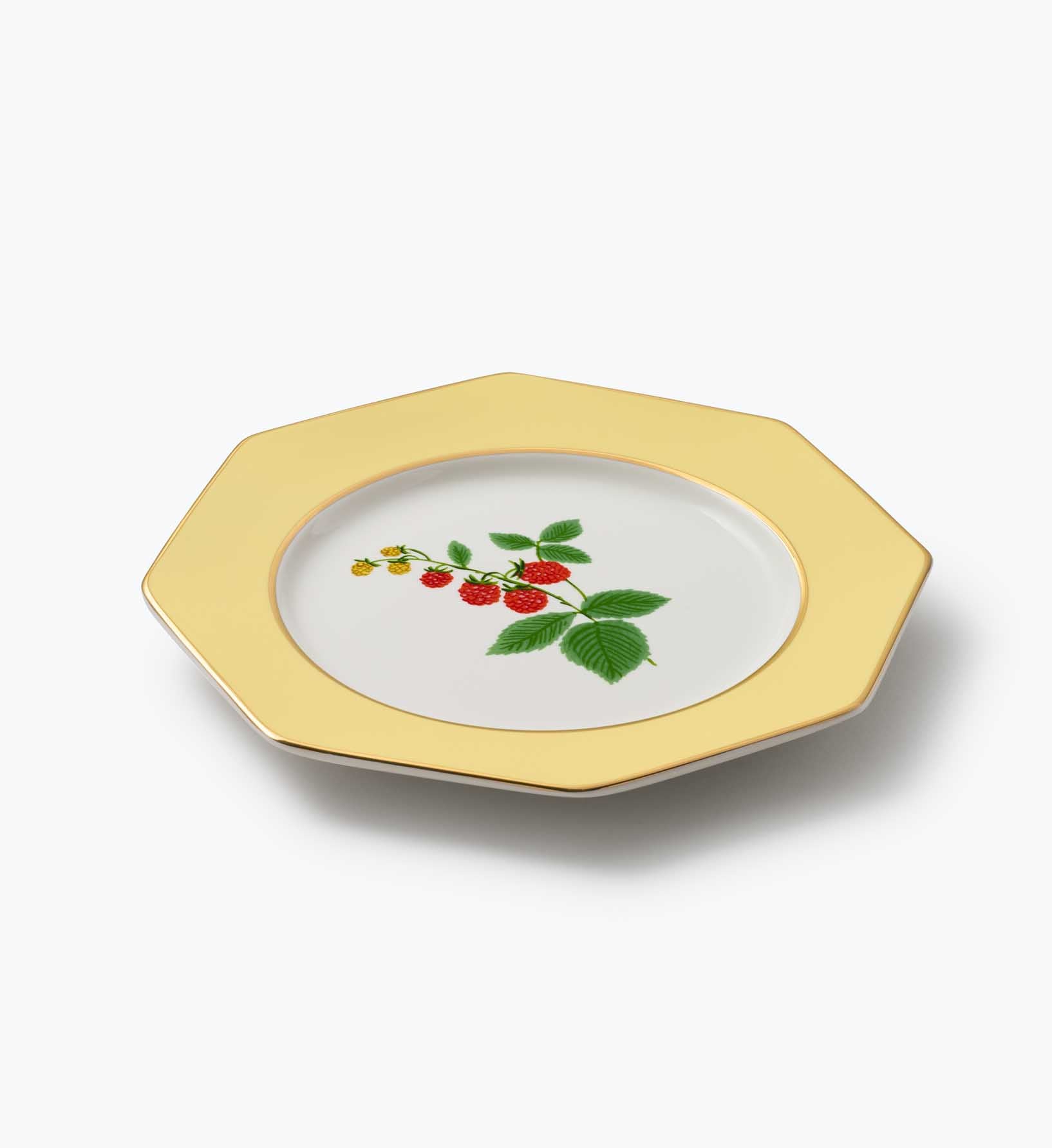 Porcelain Dessert Plate Set - Roses
