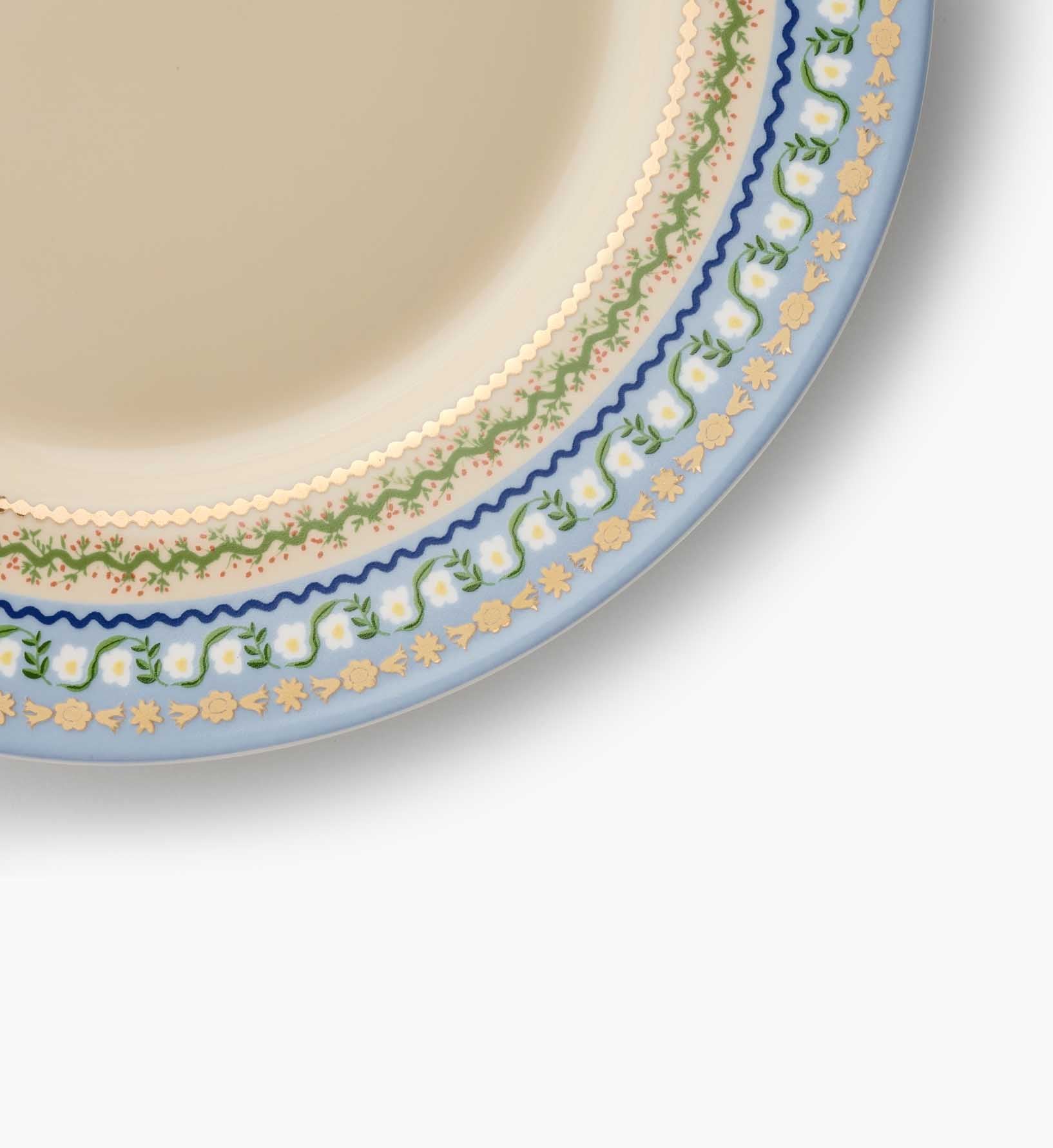 Porcelain Dessert Plate Set - Delphine
