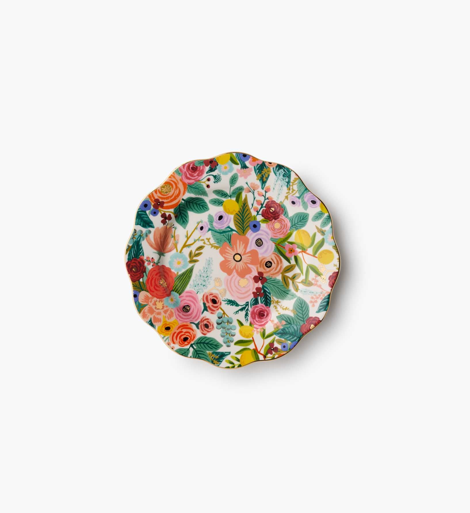 Porcelain Dessert Plate Set - Garden Party