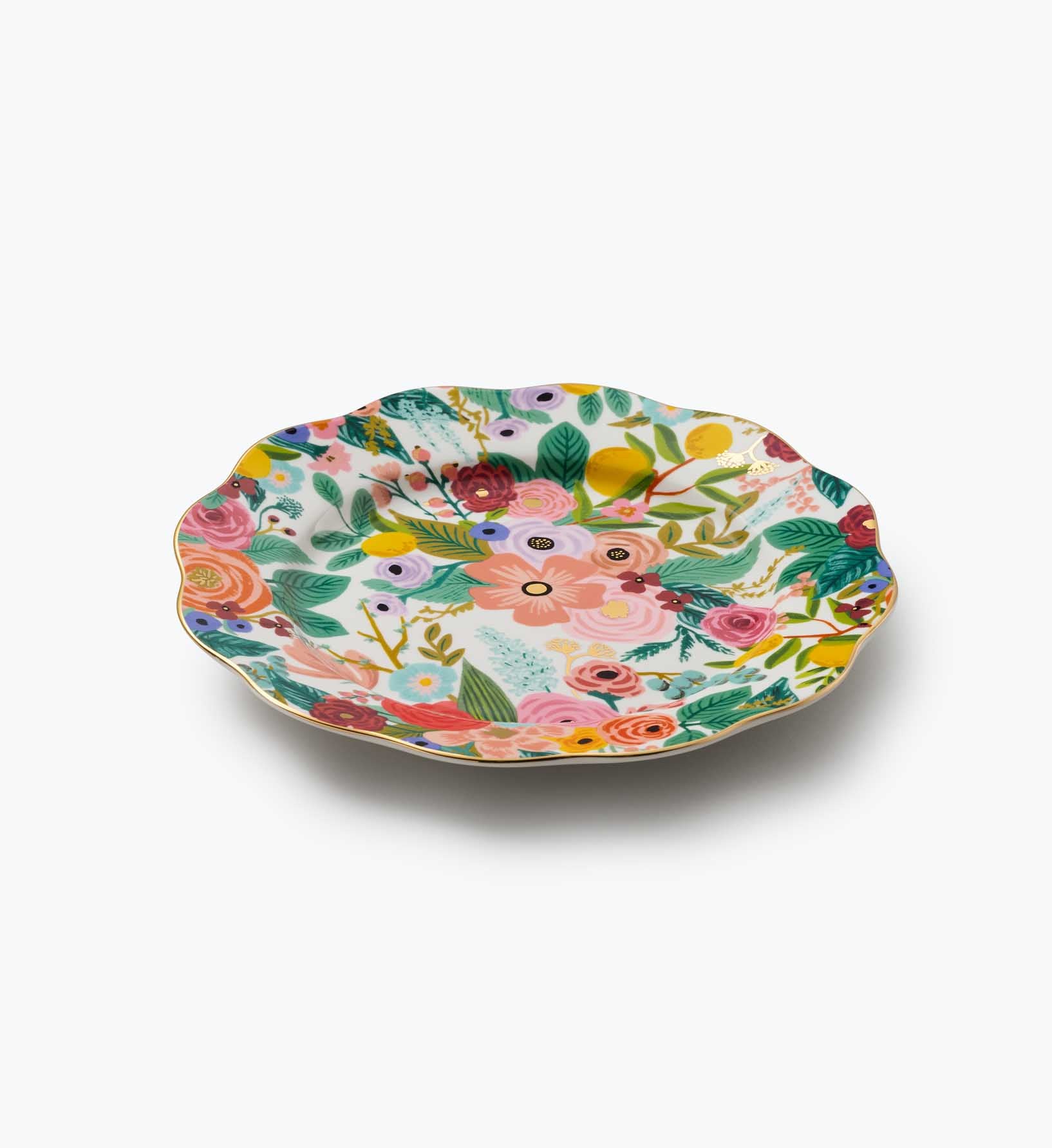 Porcelain Dessert Plate Set - Garden Party