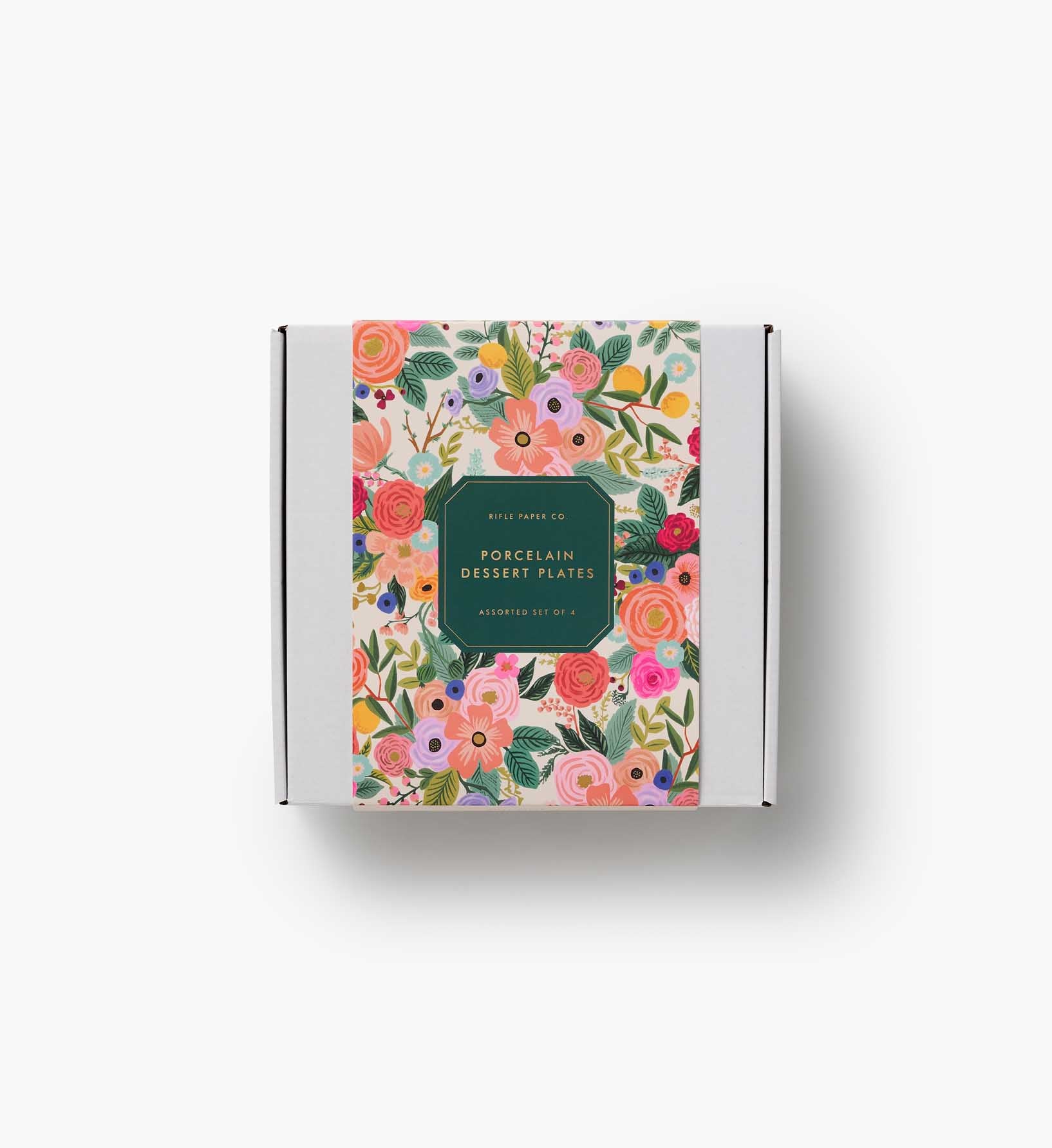 Porcelain Dessert Plate Set - Garden Party