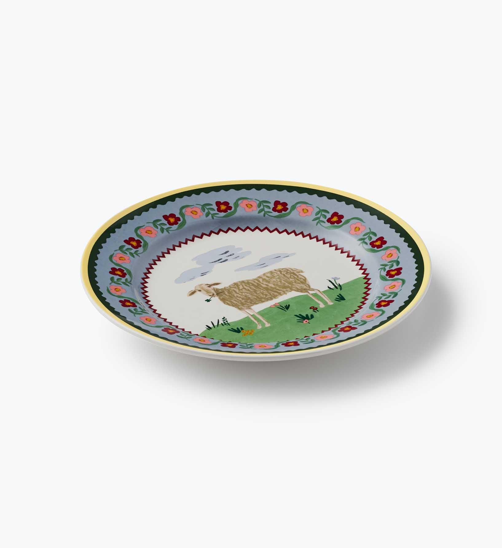 Porcelain Dessert Plate Set - Home Sweet Home