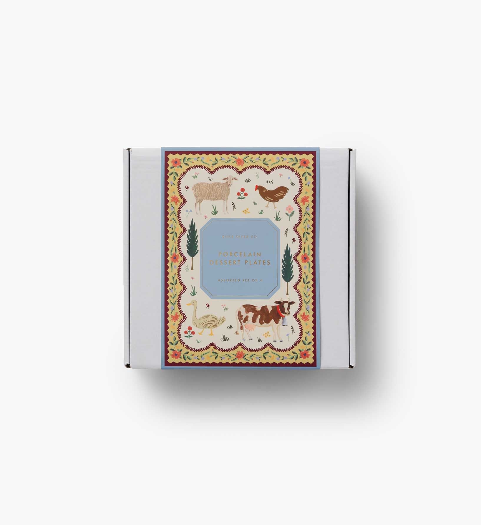 Porcelain Dessert Plate Set - Home Sweet Home