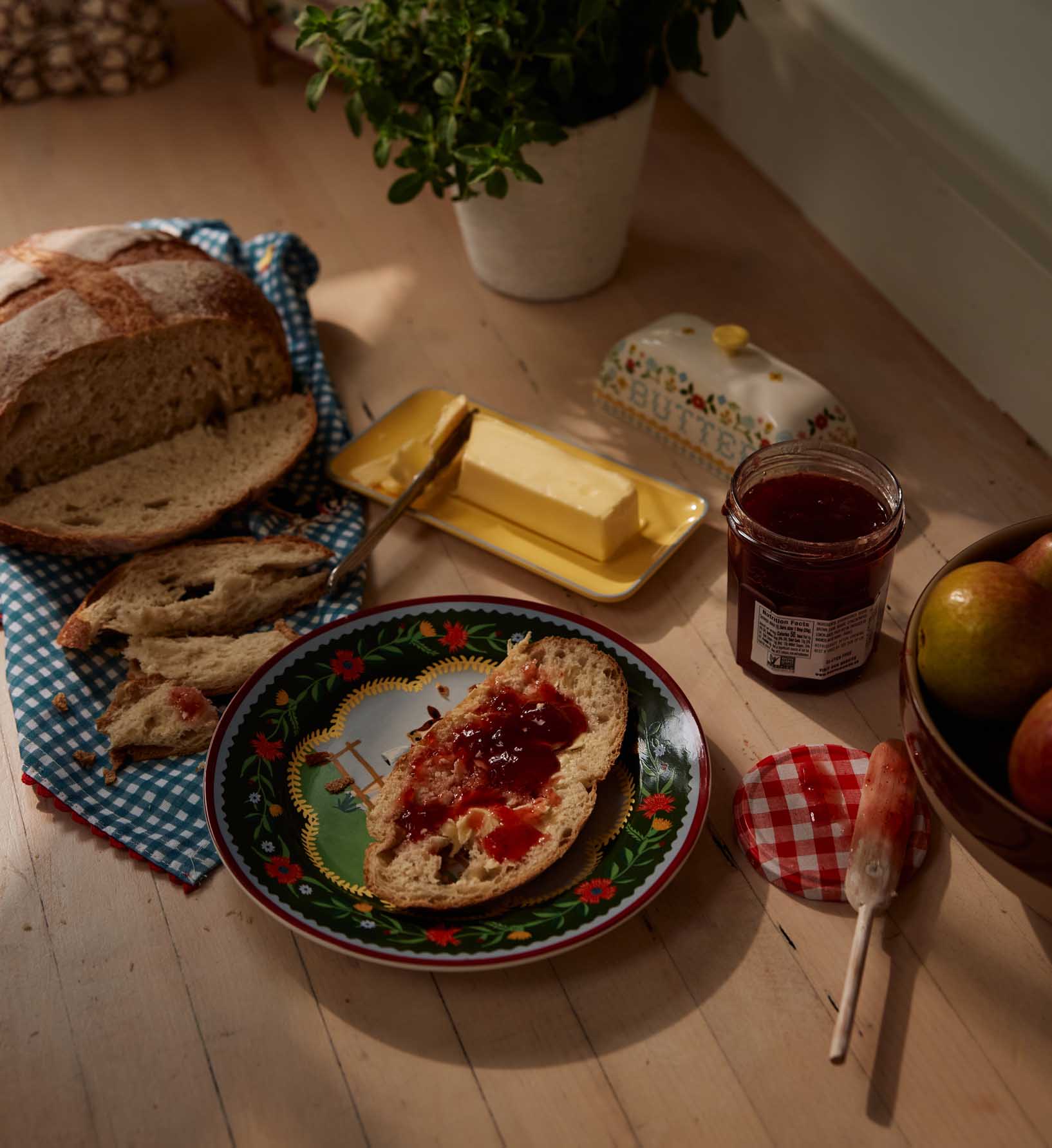 Porcelain Dessert Plate Set - Home Sweet Home