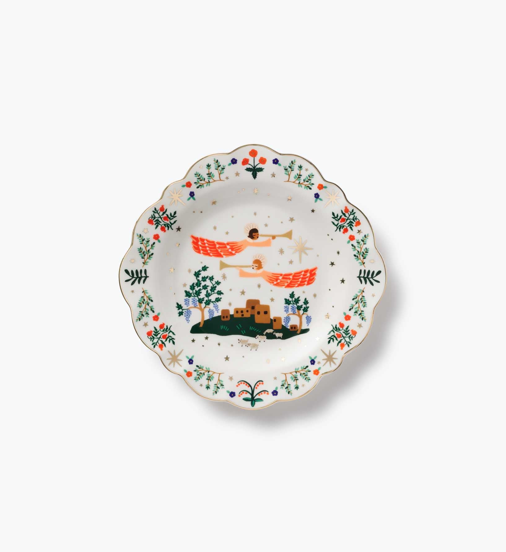 Porcelain Dessert Plate Set - Nativity