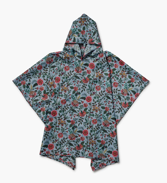 Packable Rain Poncho in Gracie Floral | Rifle Paper Co.