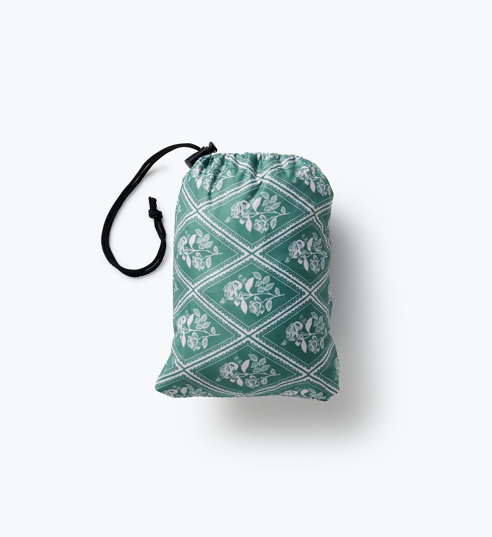 Packable Rain Poncho - Rose Study