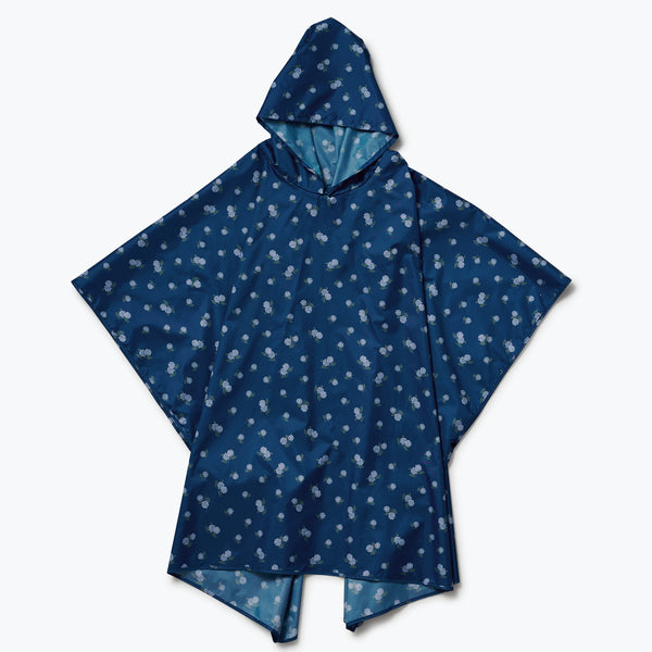Packable Rain Poncho - Ditsy Hydrangea – Rifle Paper Co.