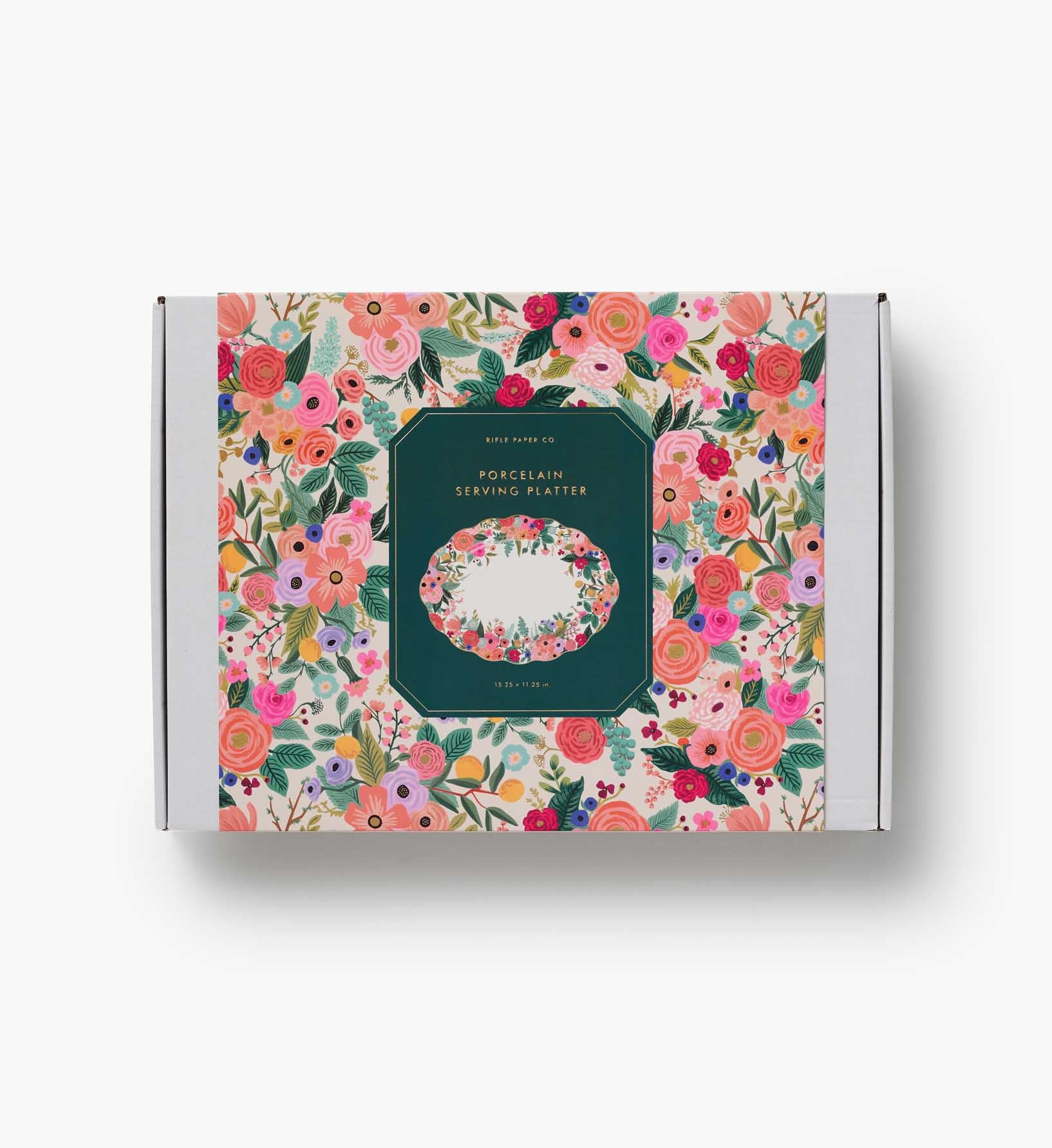 Large Porcelain Serving Platter - Garden Party