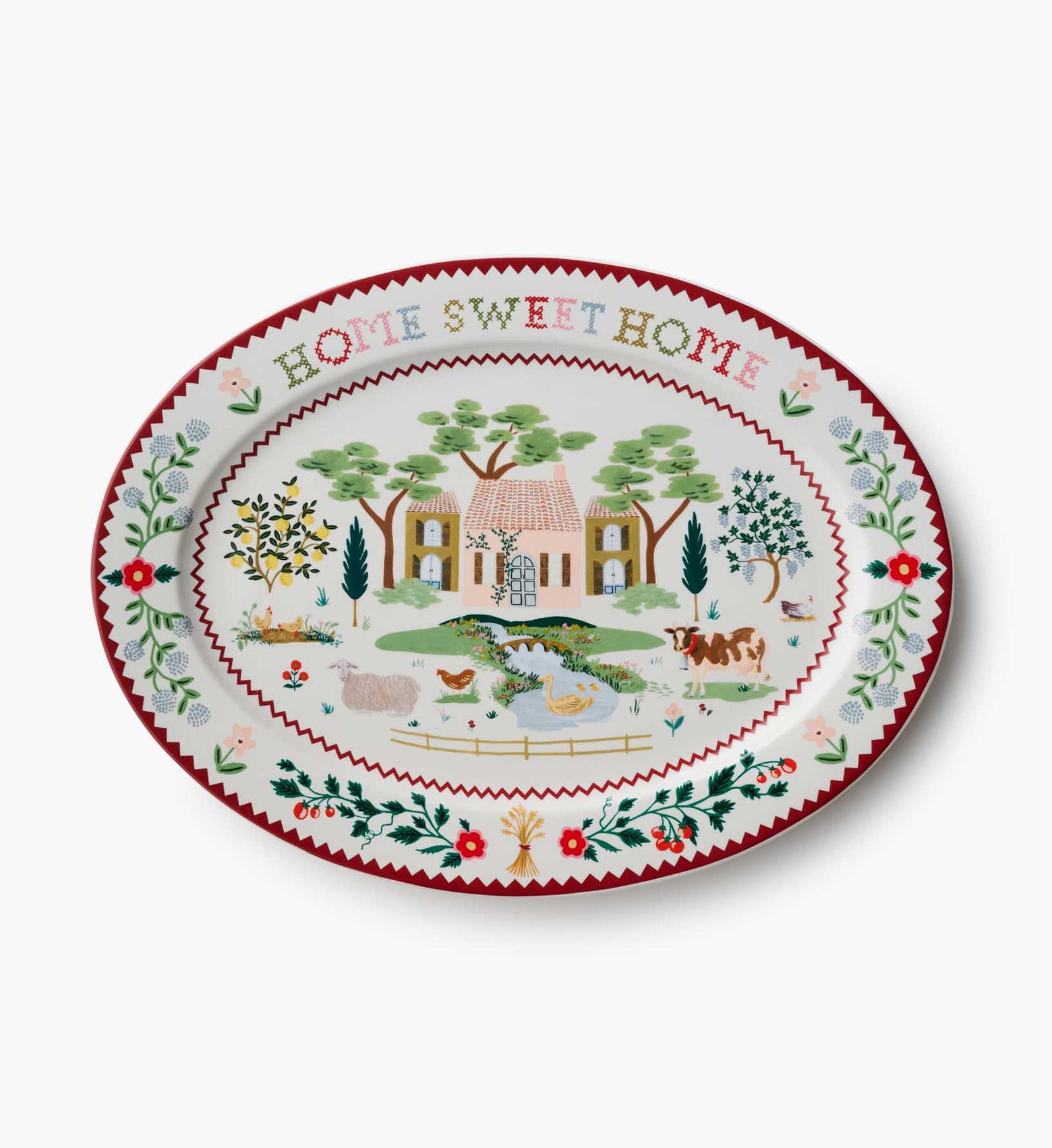 Large Porcelain Serving Platter