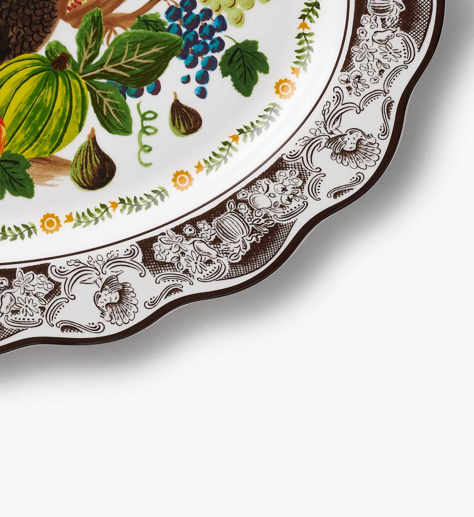 Large Porcelain Serving Platter - Harvest