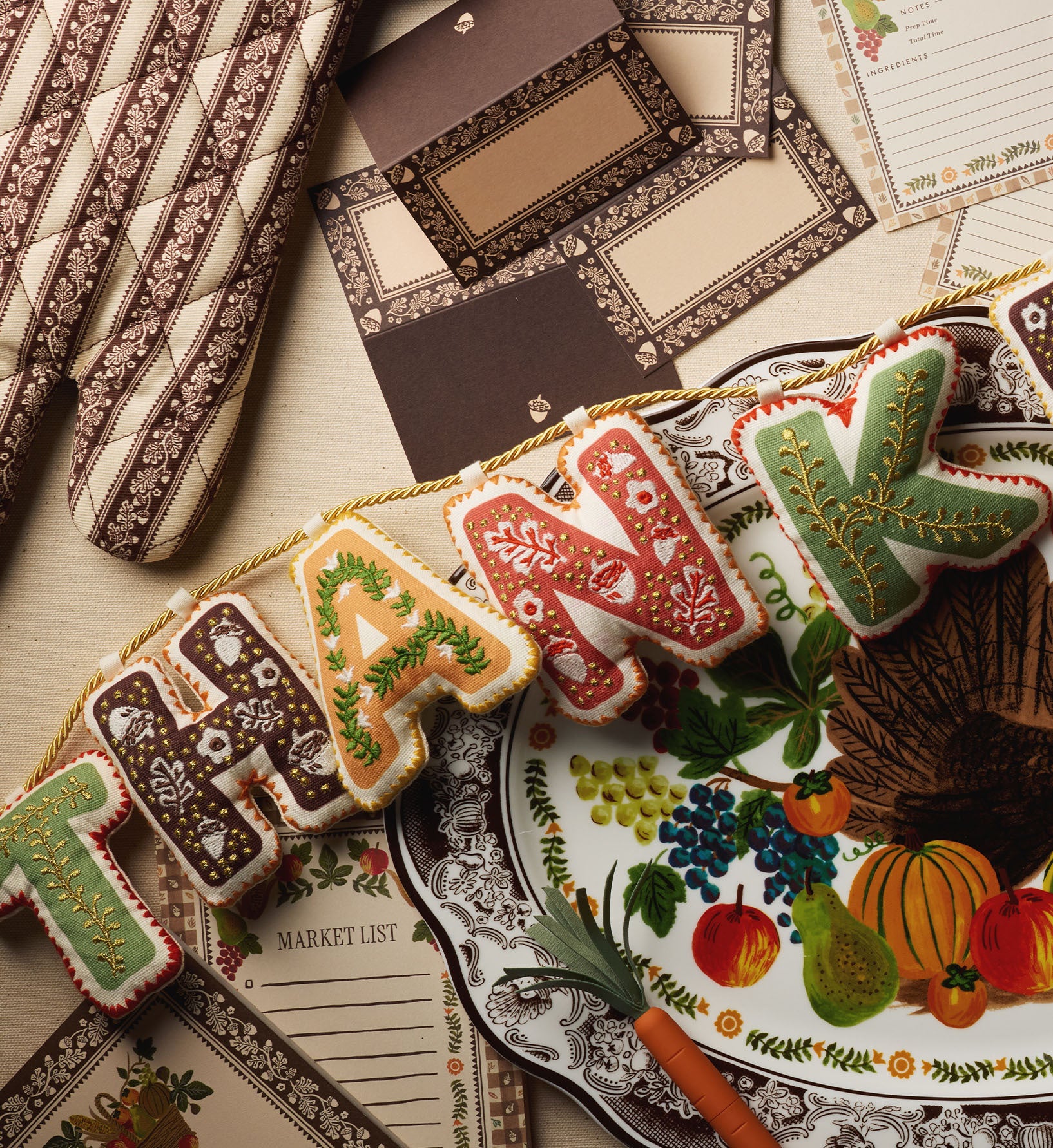 Embroidered Garland - Thankful Harvest