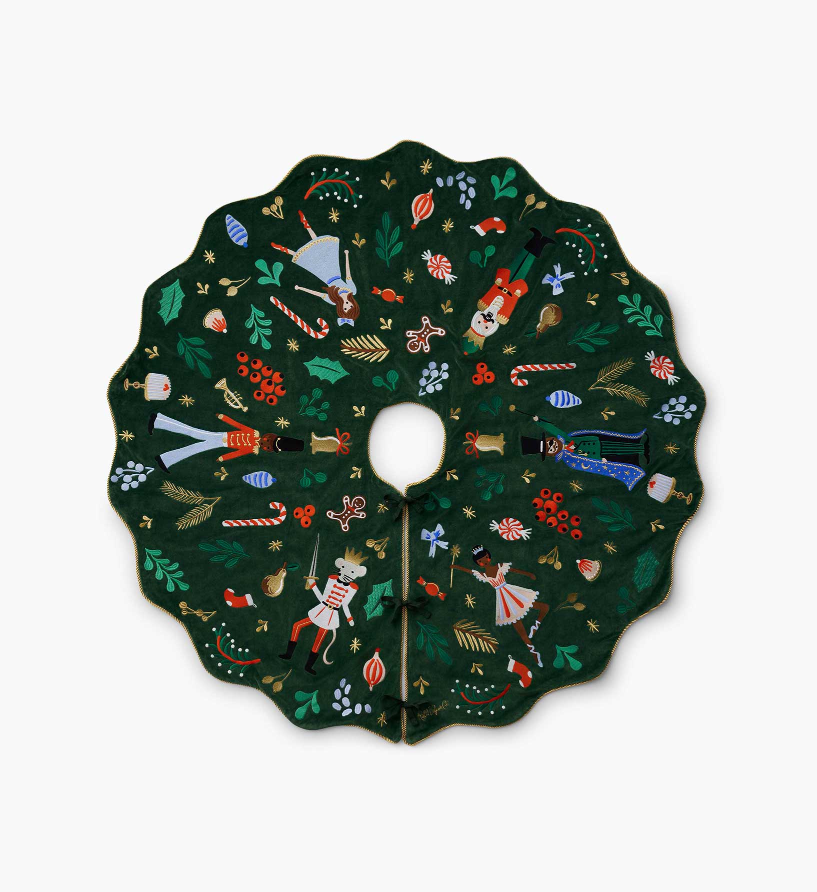 Embroidered Tree Skirt - Nutcracker