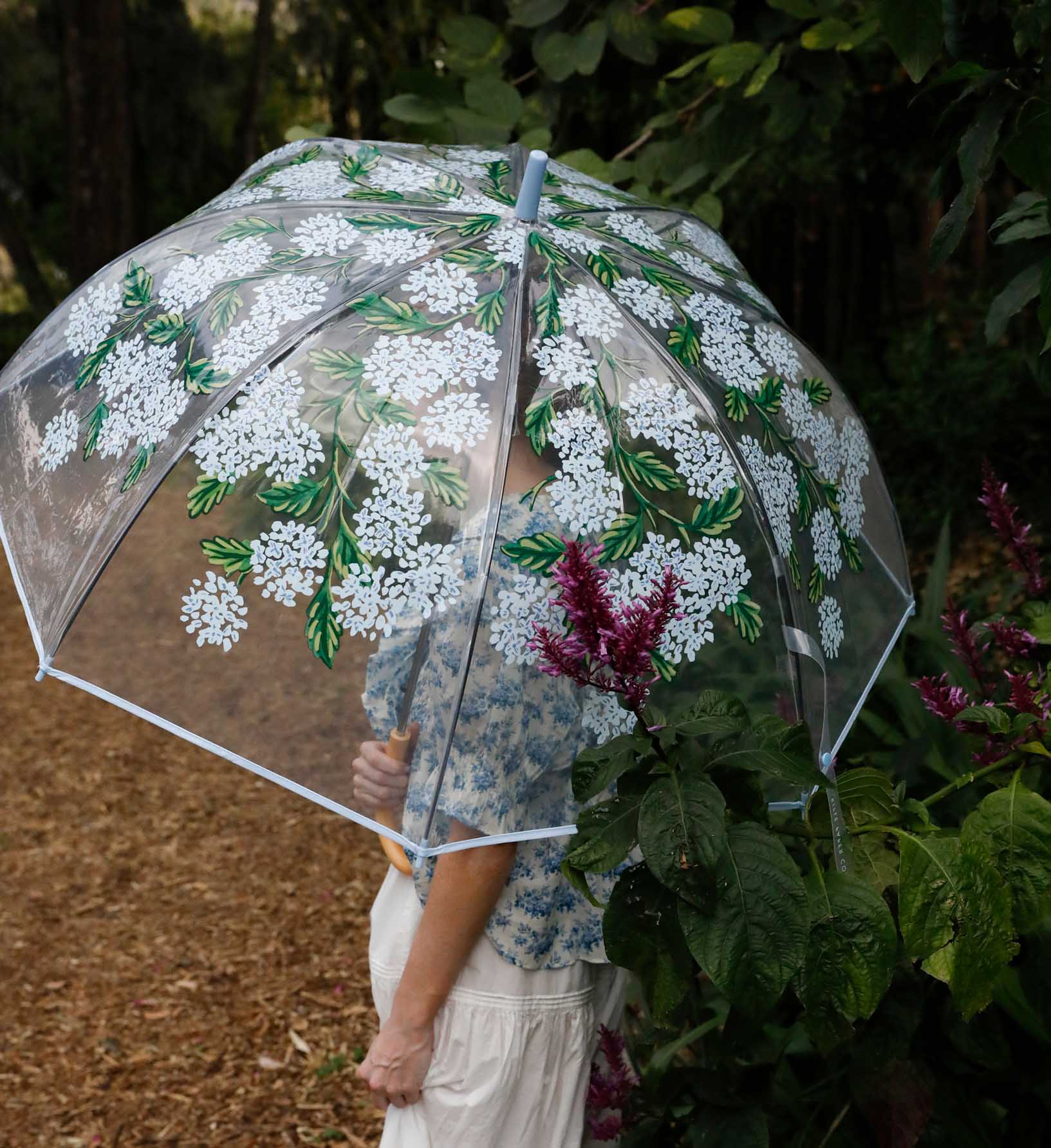 Hydrangea Clear Umbrella
