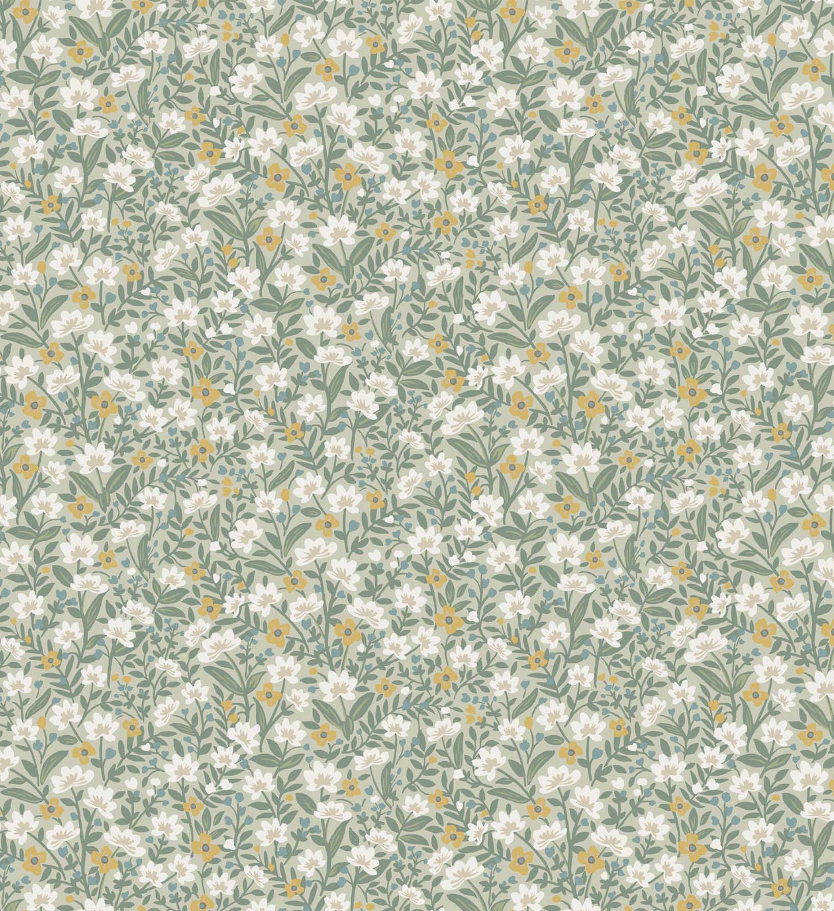 Sylvie Wallpaper - Sage