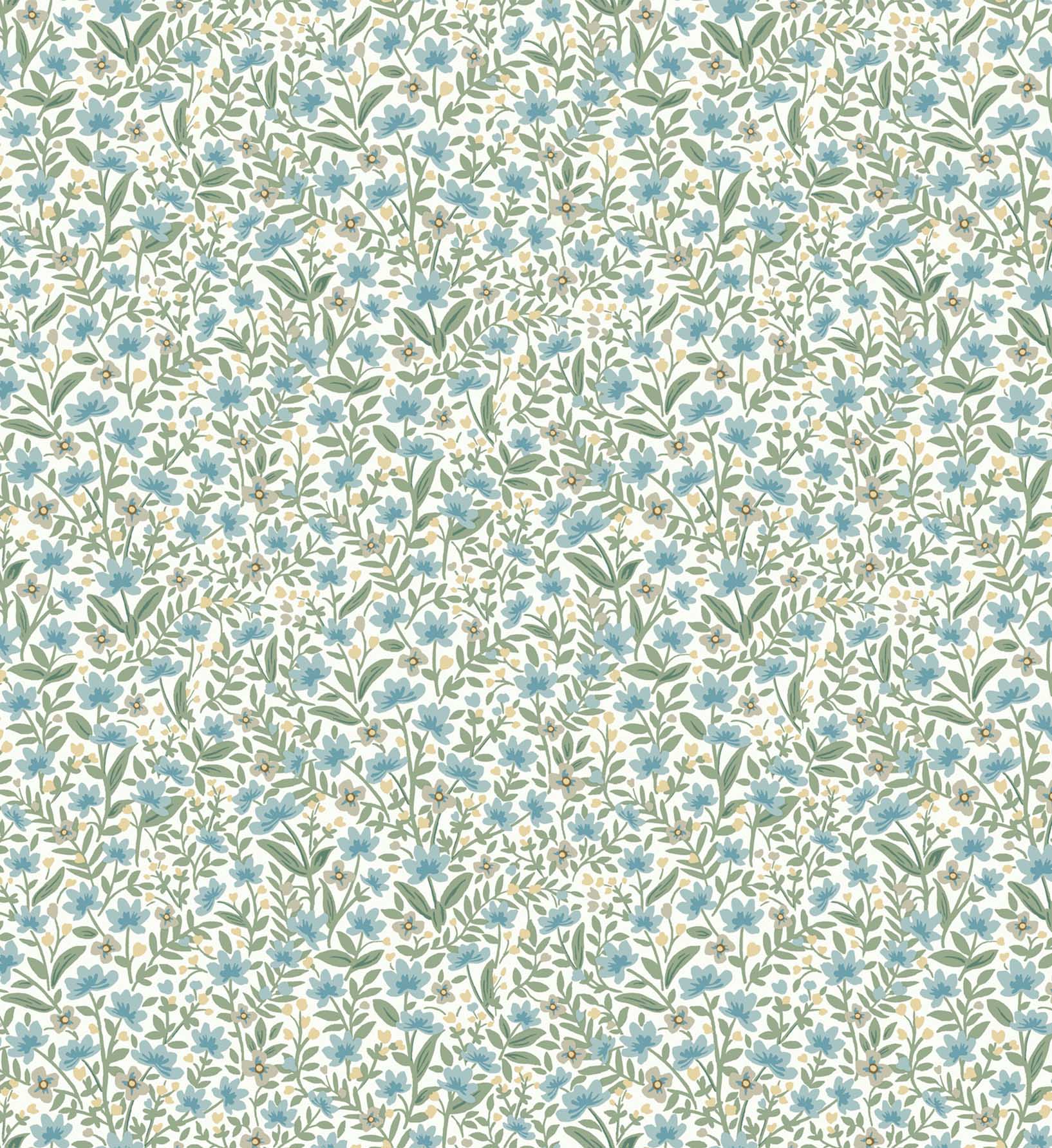 Sylvie Wallpaper - Blue
