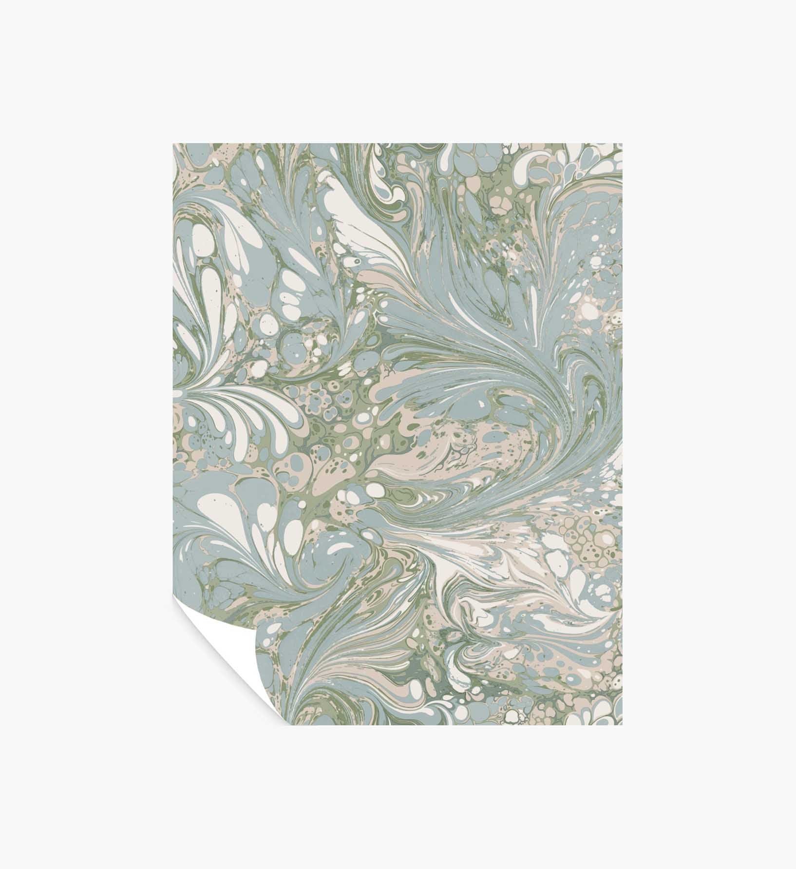Florence Wallpaper Sample - Blue