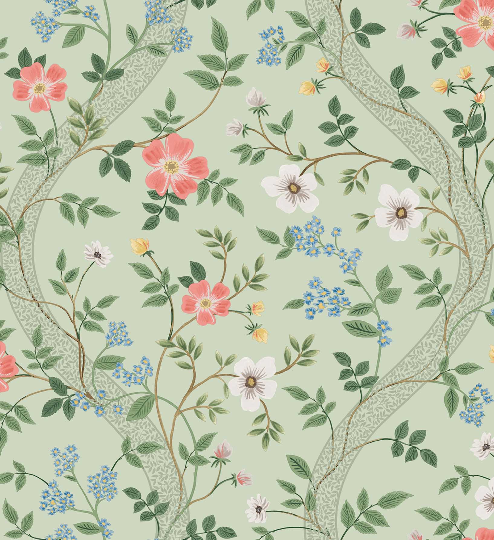 Waverly Wallpaper - Mint