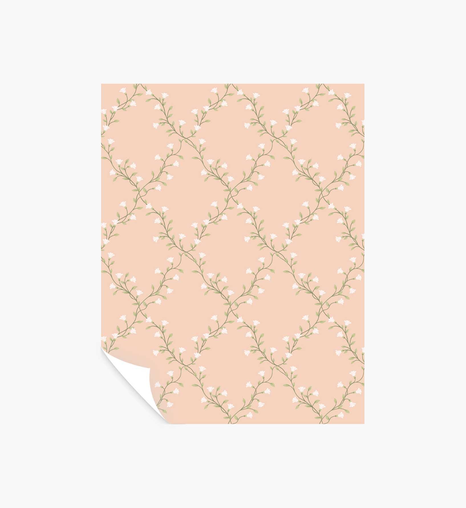 Bellflower Wallpaper Sample - Rose