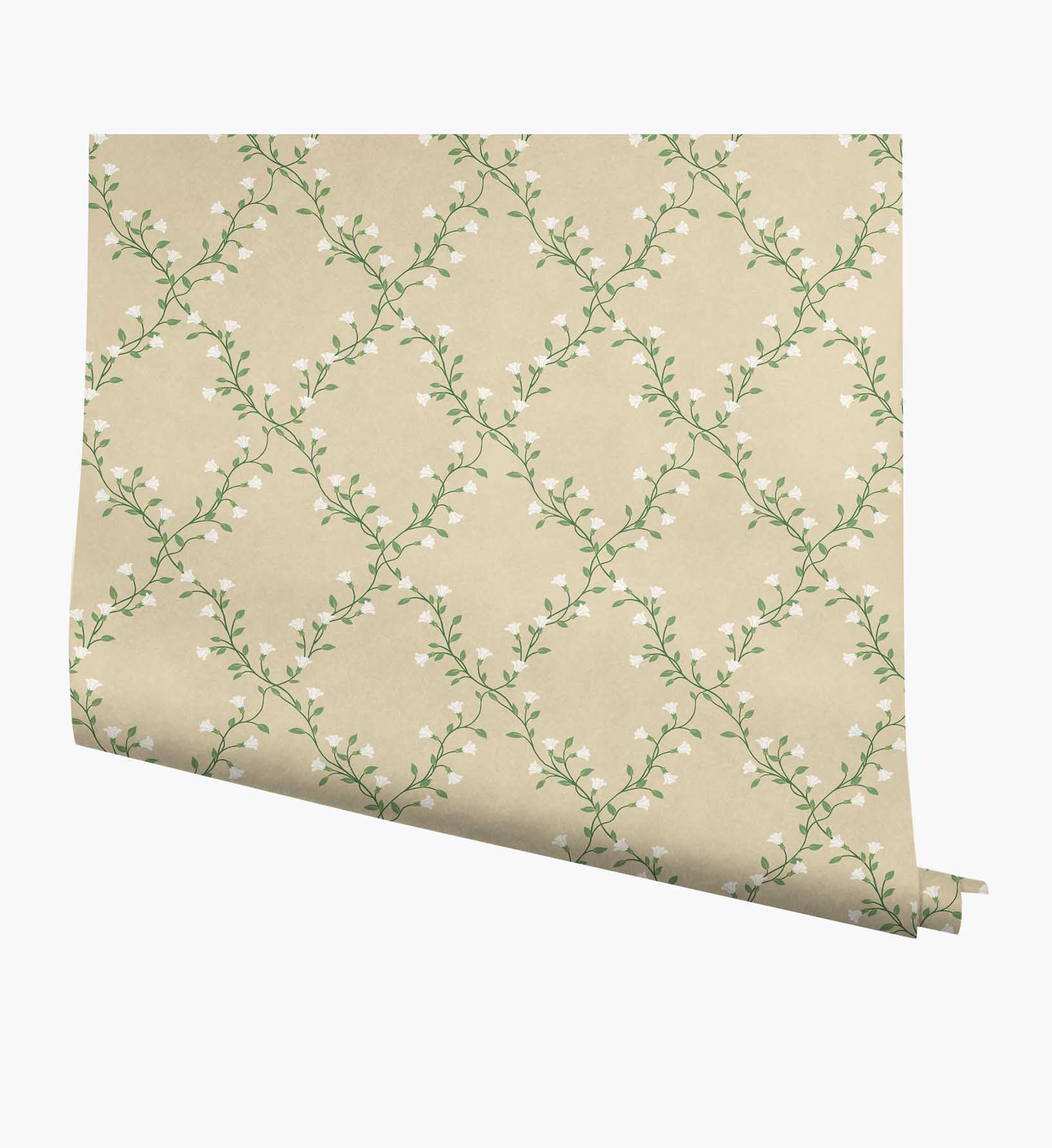 Bellflower Wallpaper - Linen