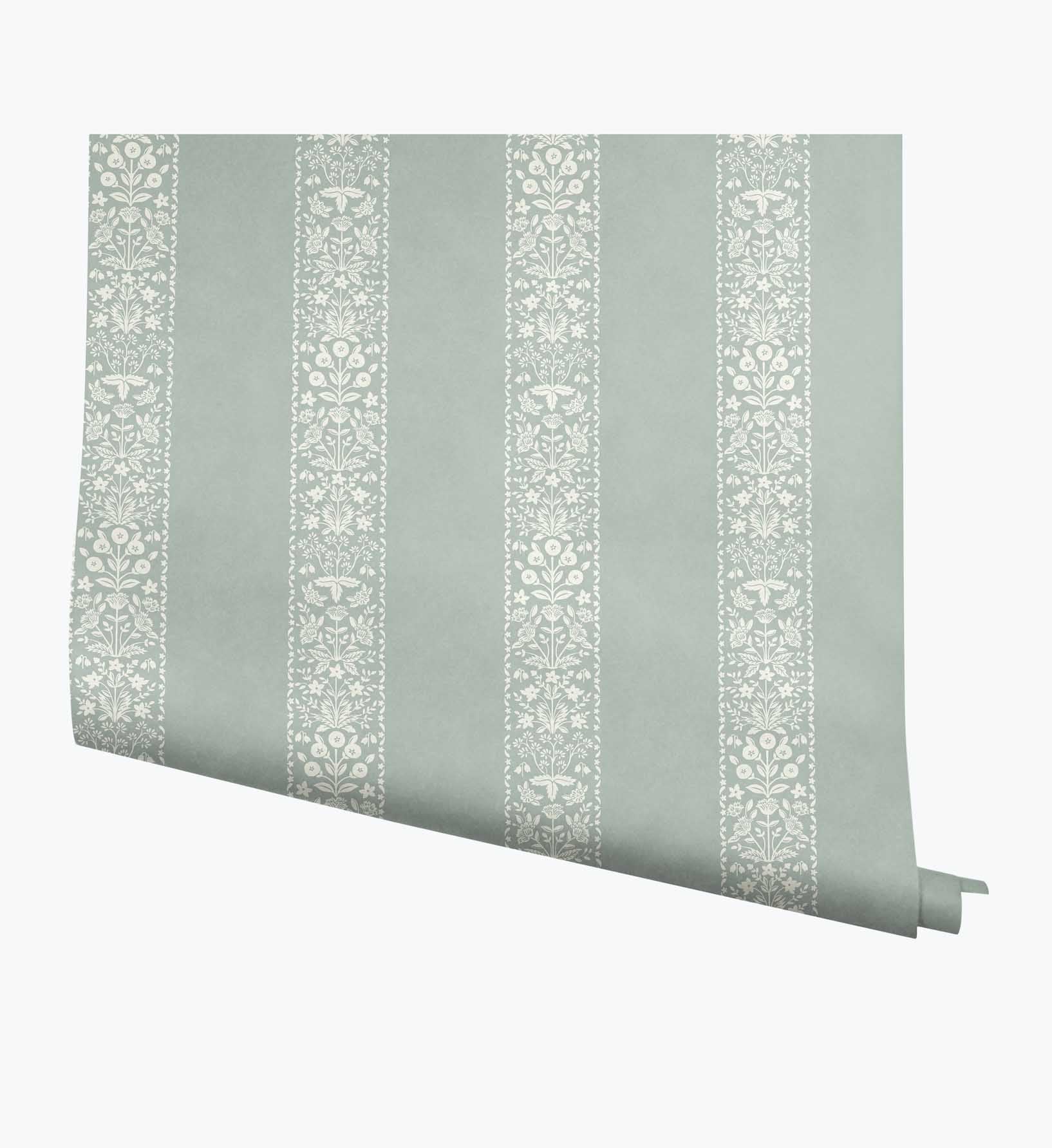 Estee Stripe Wallpaper - Slate