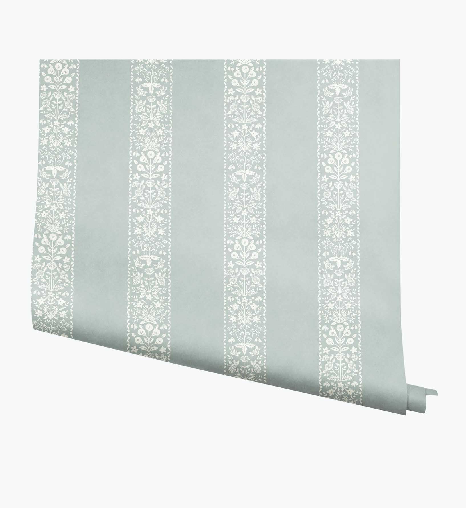 Estee Stripe Wallpaper - Slate