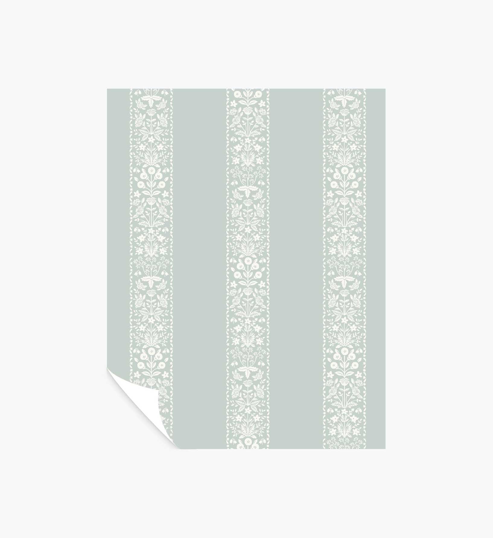 Estee Stripe Wallpaper Sample - Slate