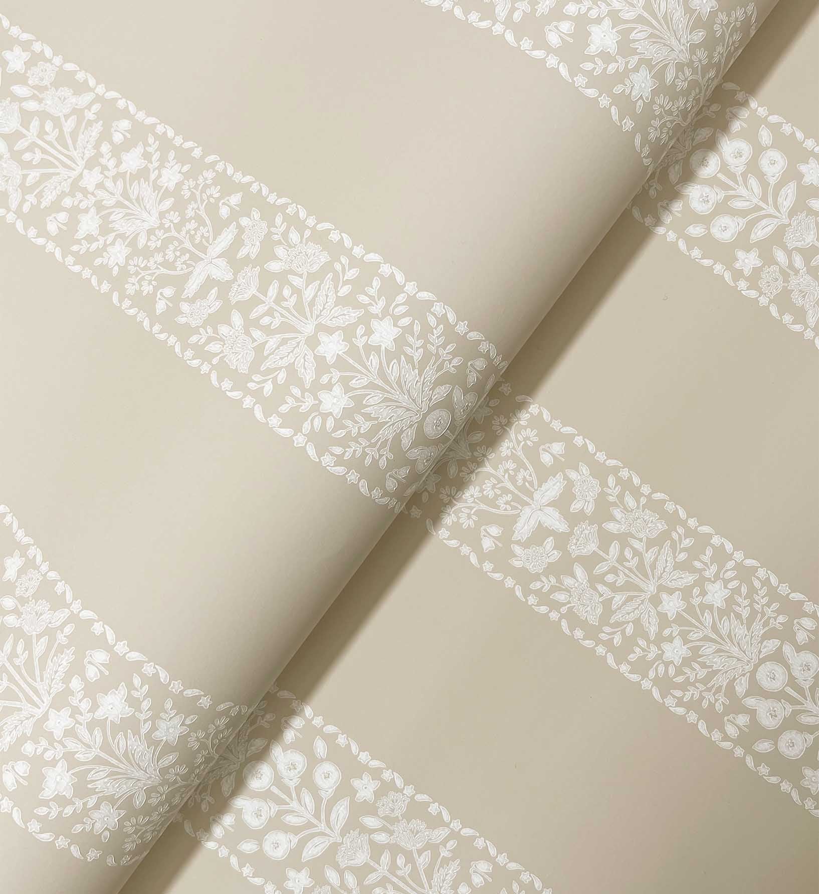 Estee Stripe Wallpaper - Linen