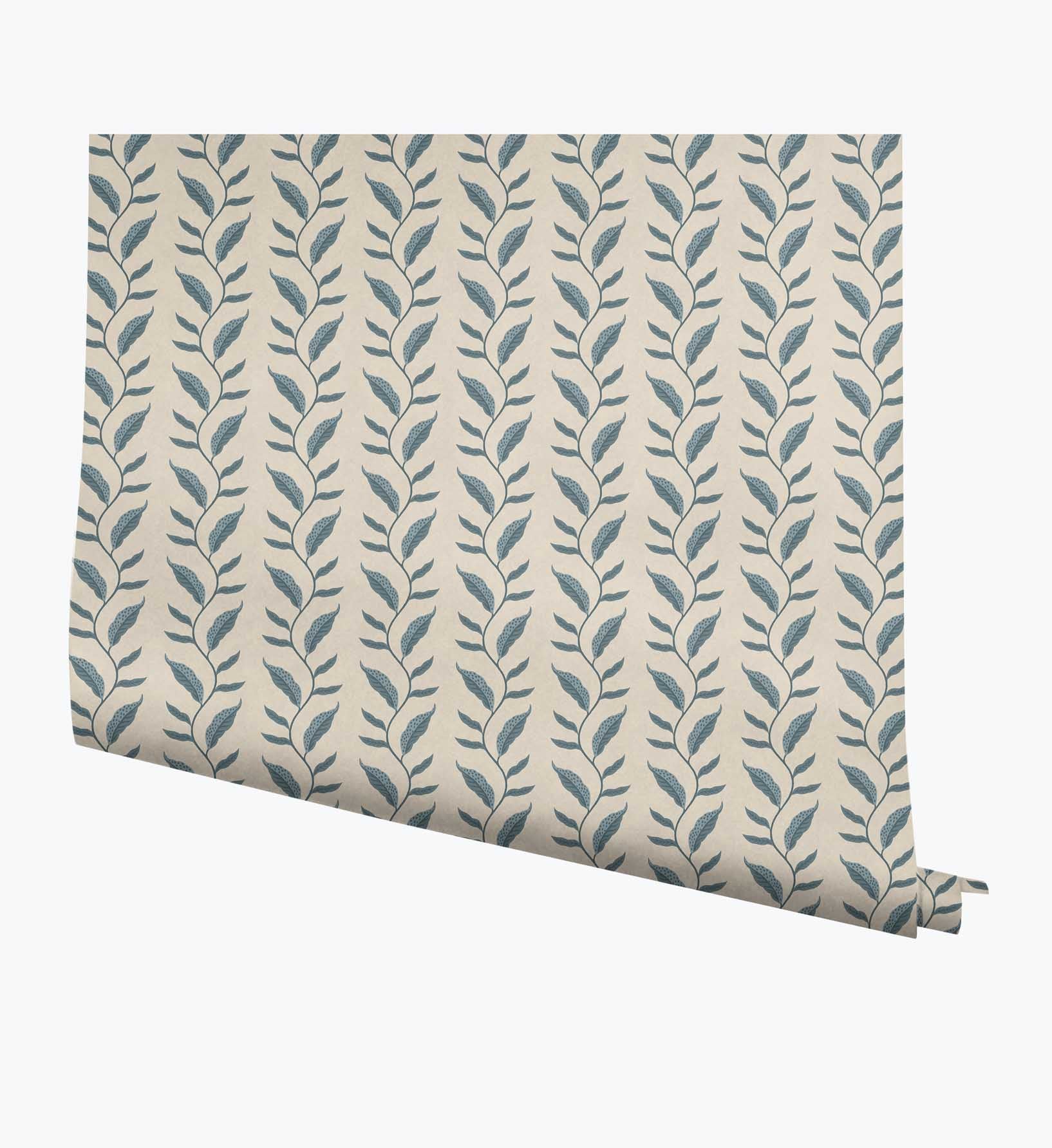 Seagrass Wallpaper - Slate & Linen