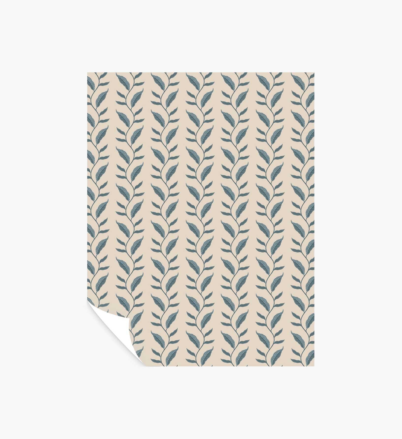 Seagrass Wallpaper Sample - Slate & Linen