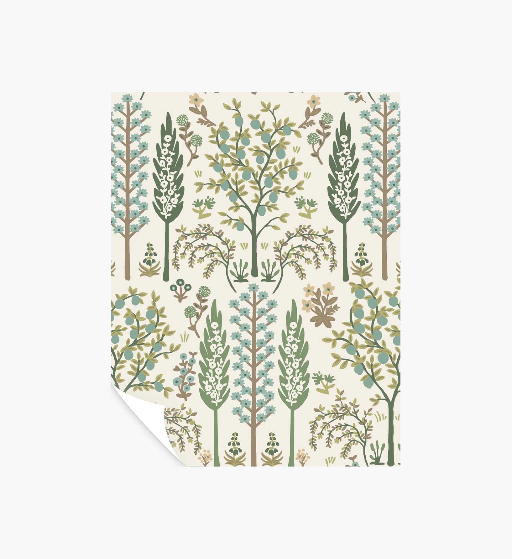 Fenna Wallpaper Sample - Green