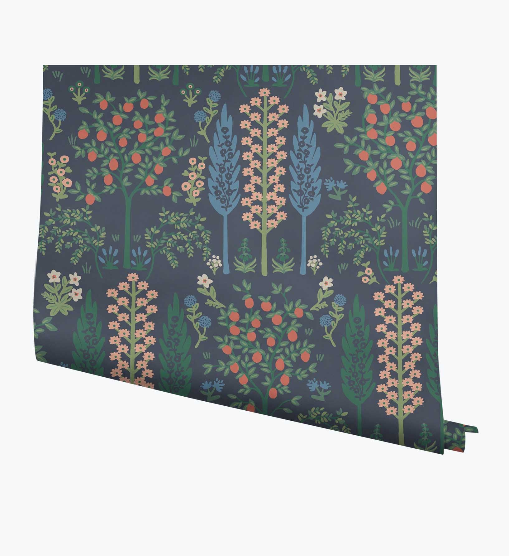 Fenna Wallpaper - Navy Multi