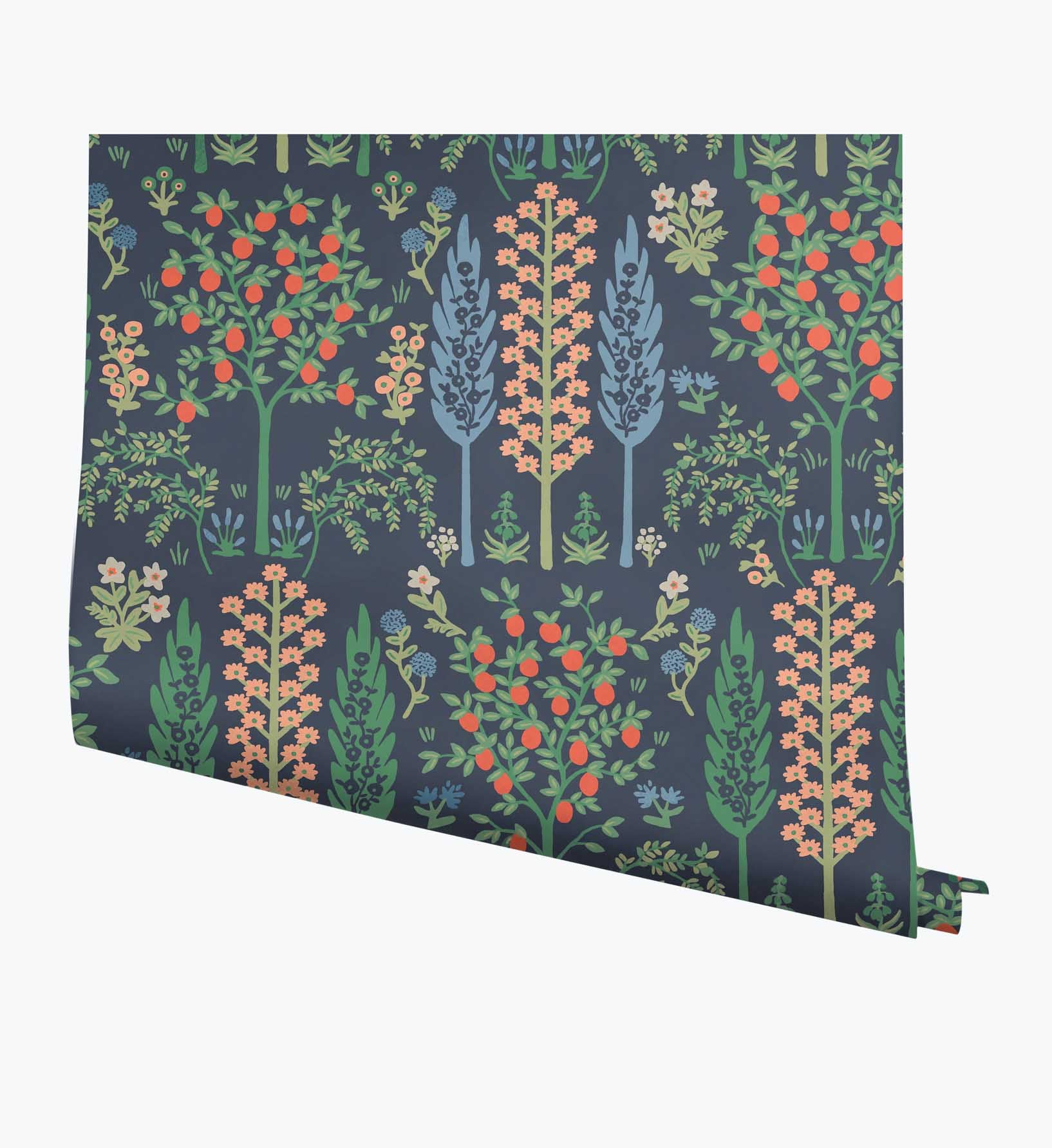 Fenna Wallpaper - Navy Multi